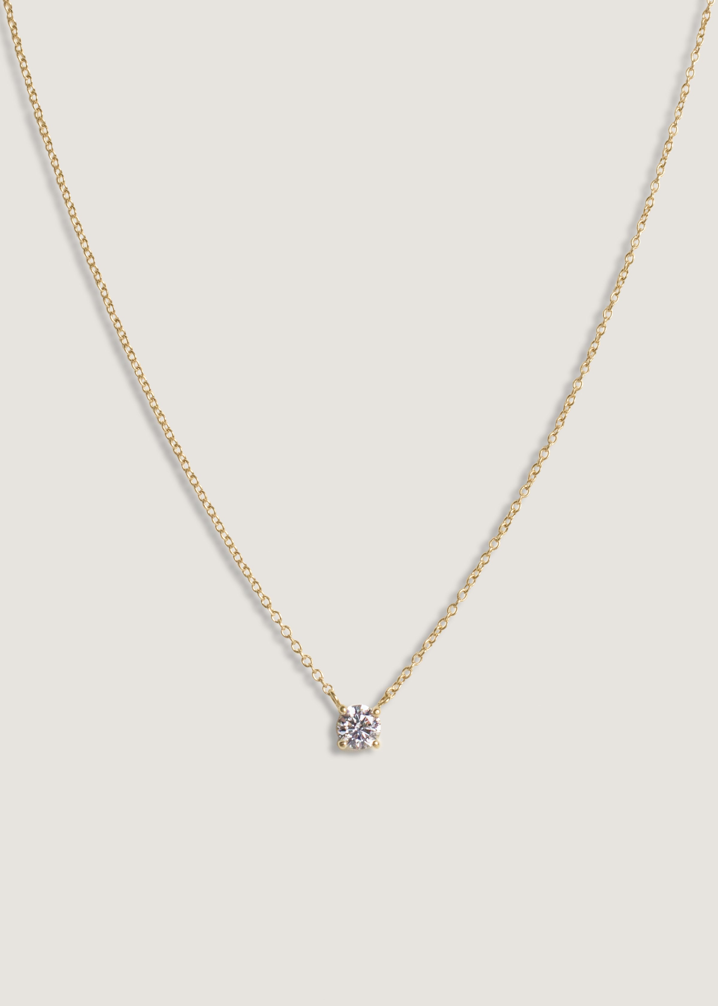 Round solitaire necklace hot sale