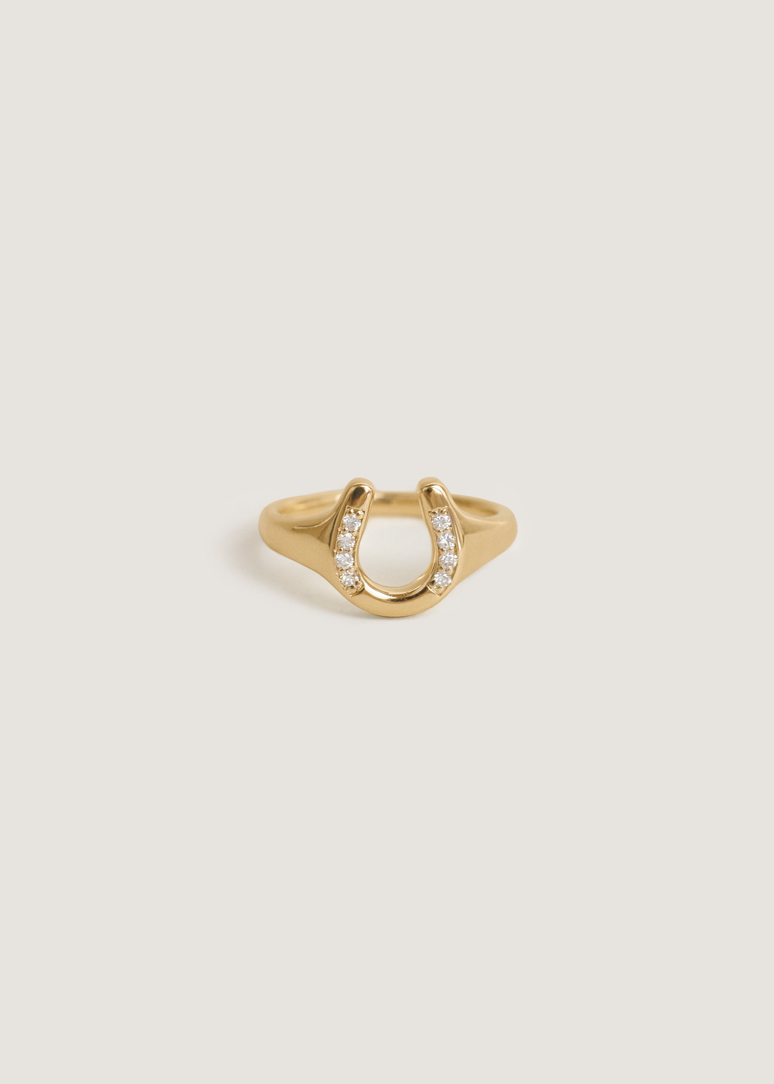 Horseshoe signet ring hotsell