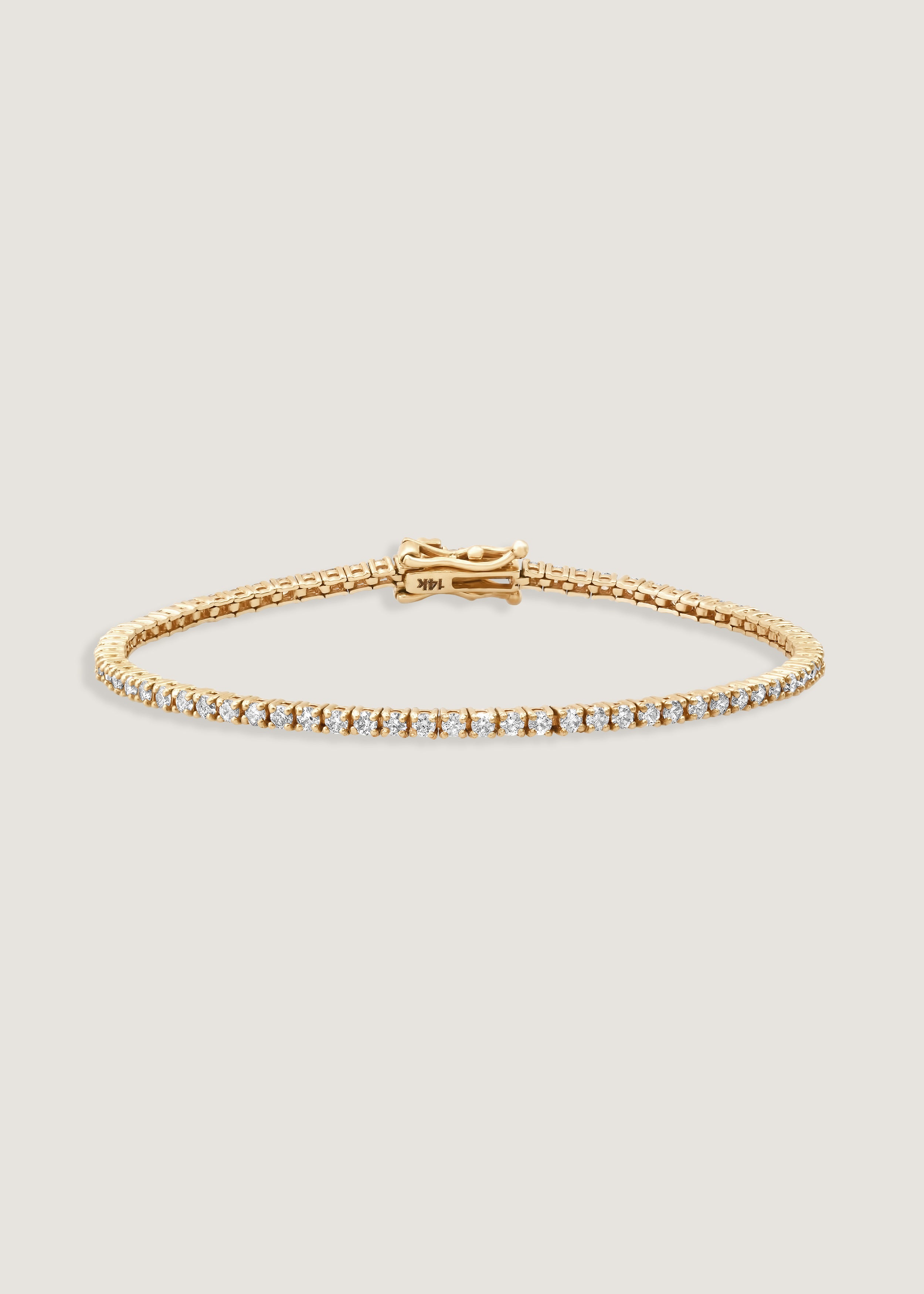 Classic Diana Tennis Bracelet Yellow Gold