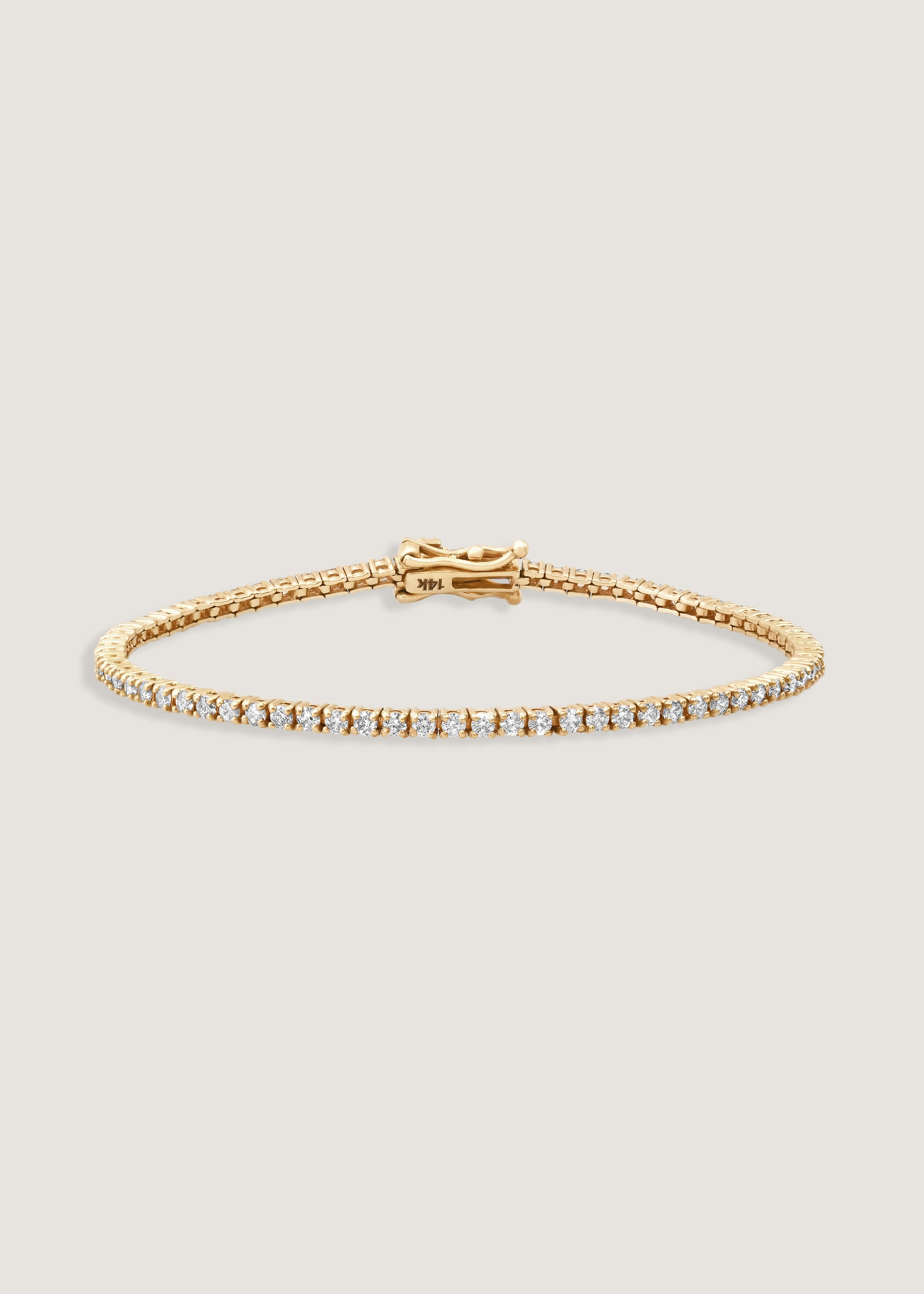 Diana Tennis Bracelet 2.90ctw Yellow Gold