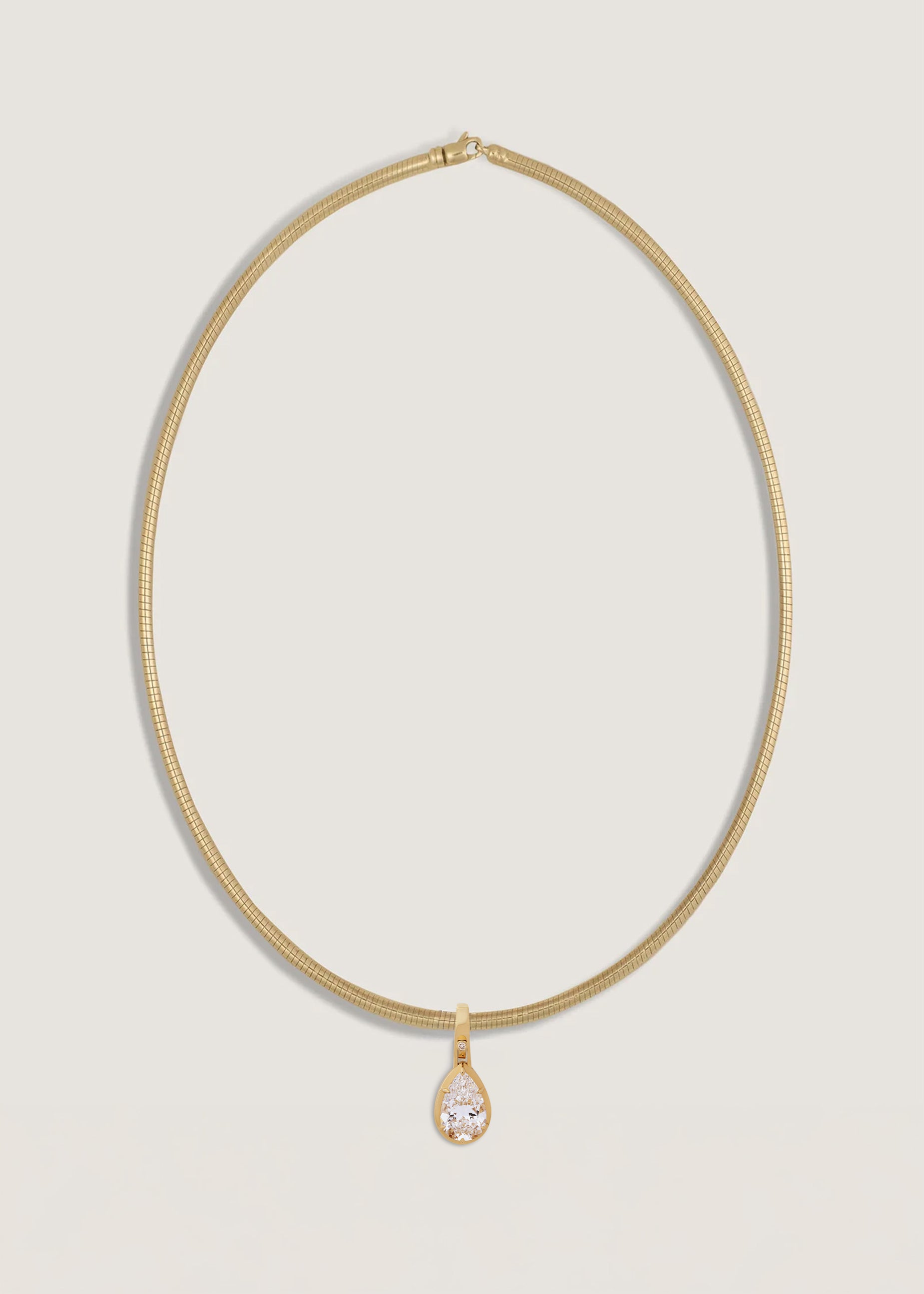 てるきんさん　pitch odd mansion ネックレス Madeleine Pear Diamond Necklace 14k Gold | Kinn Studio