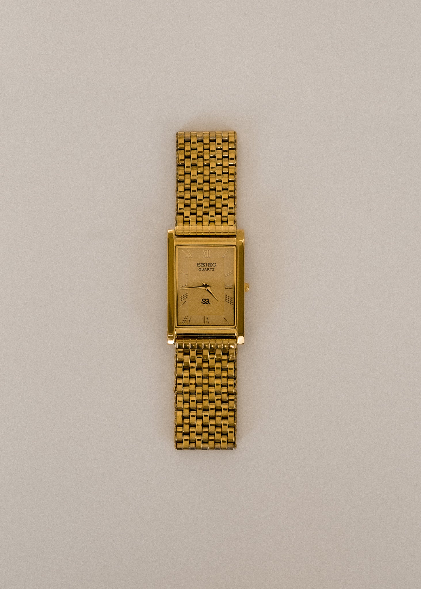 Vintage Seiko Watch Gold Face
