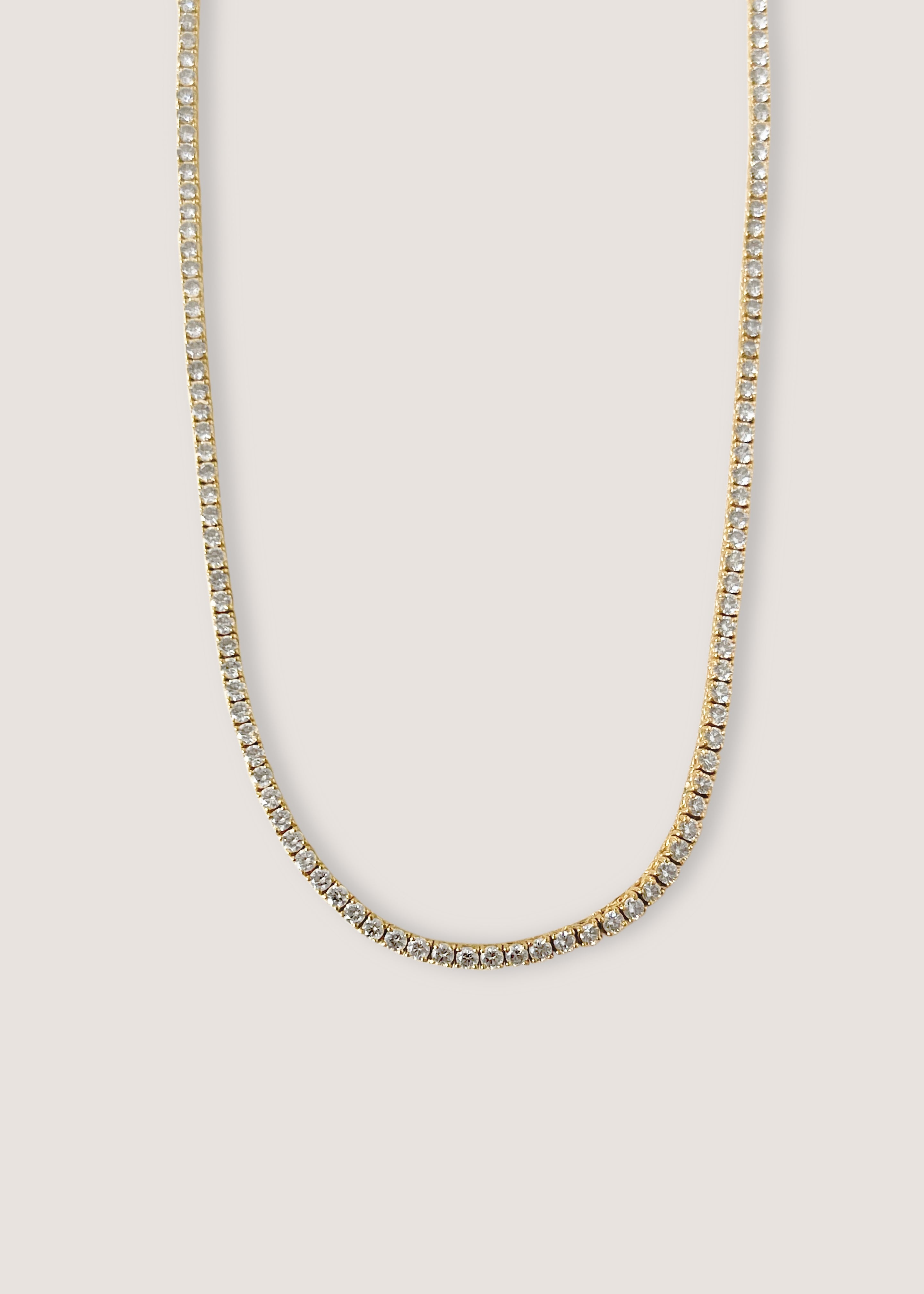 alt="Petite Diana Diamond Tennis Necklace"