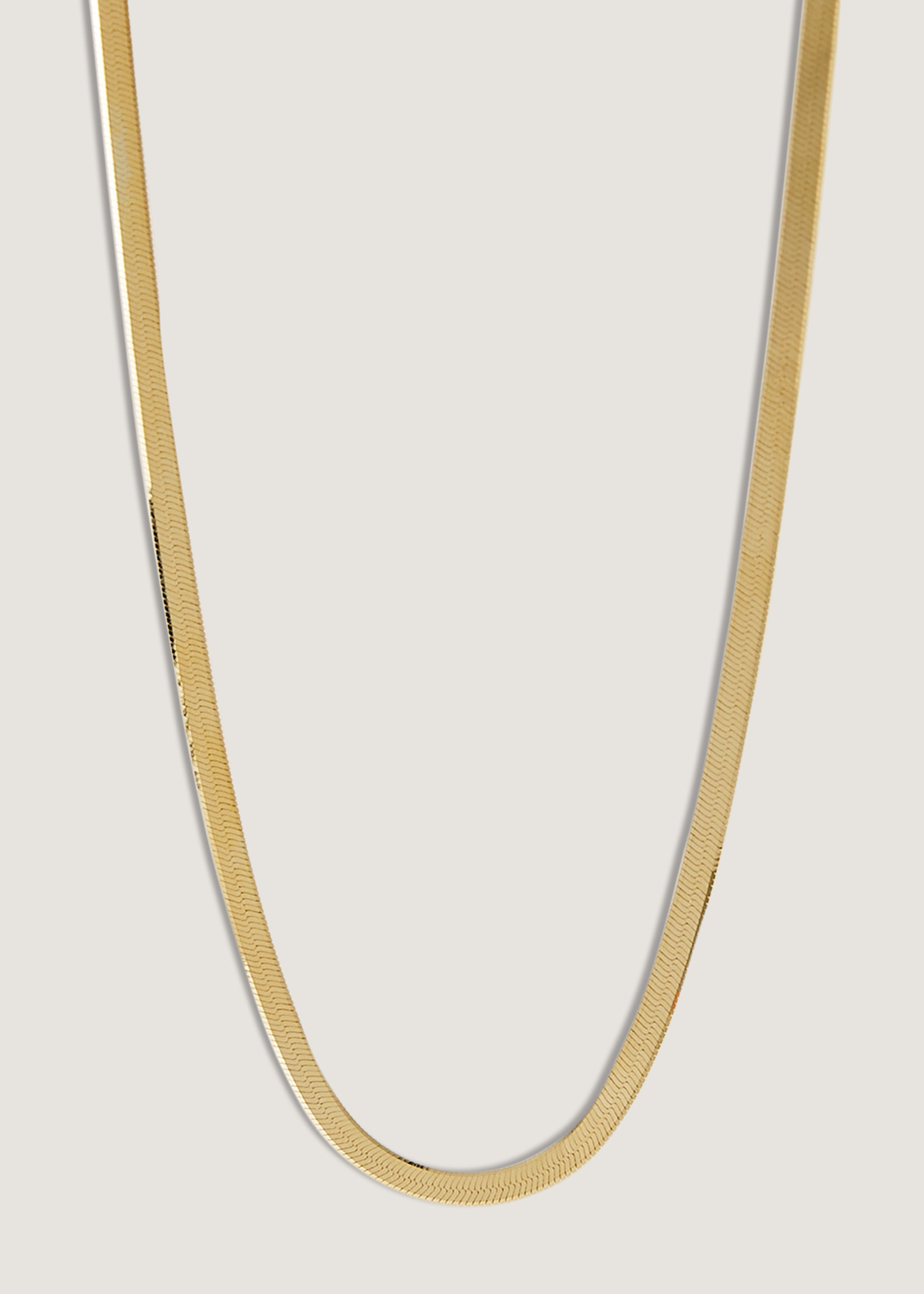 Layered Herringbone Chain Necklace – Petite Studio