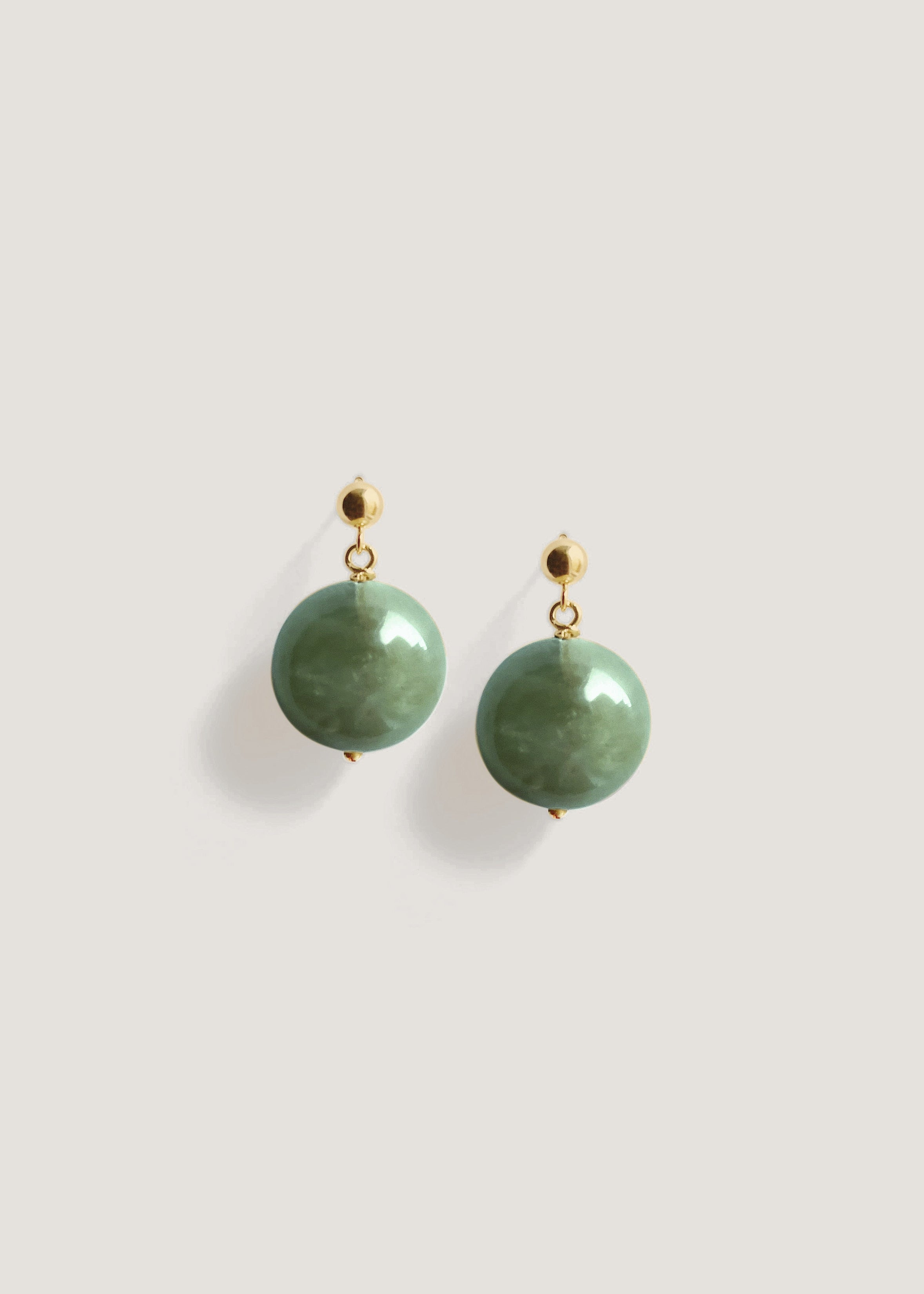 Celeste Drop Earrings Green Quartz Kinn