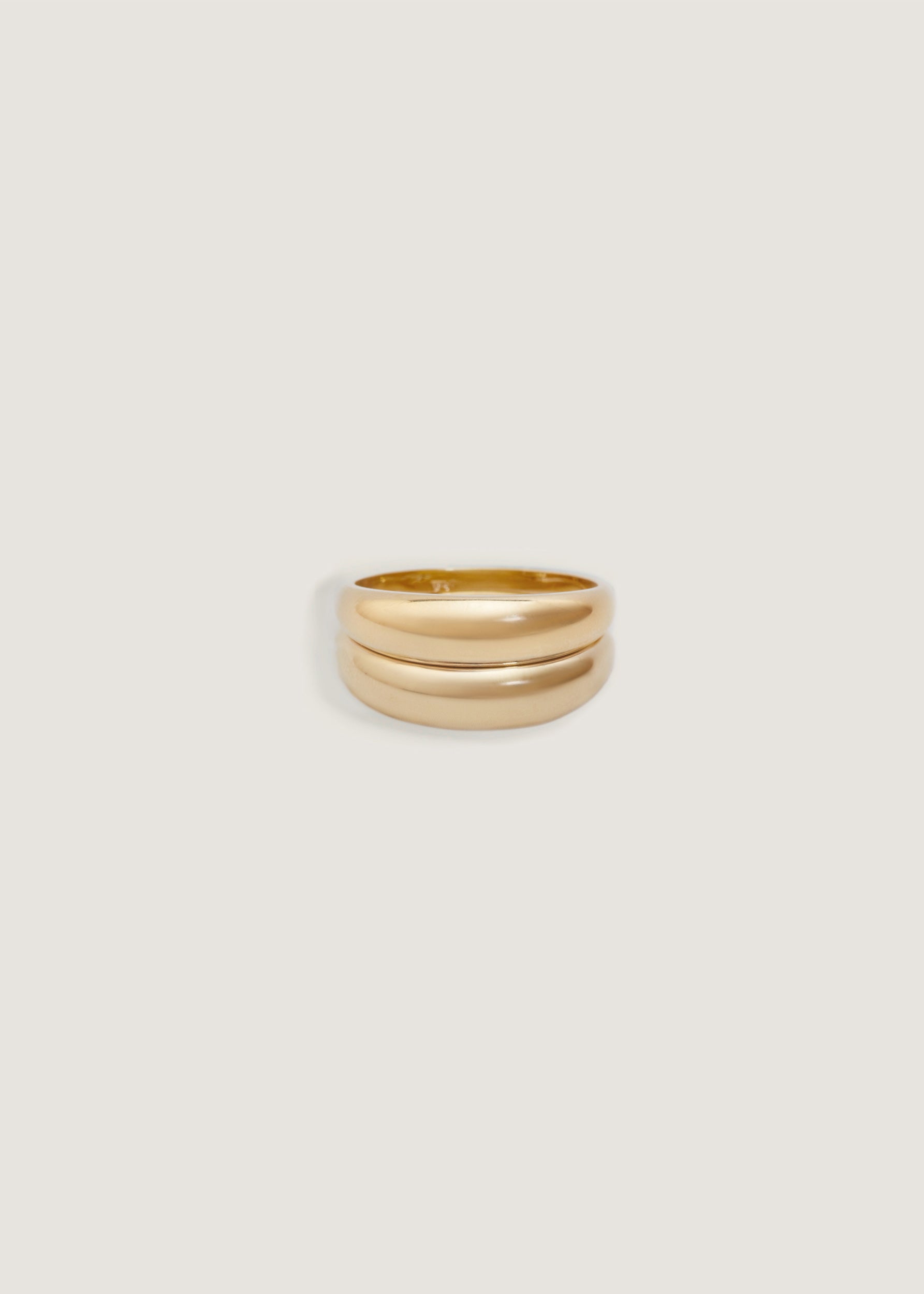 Dare To Love Double Dome Ring Gold - Kinn