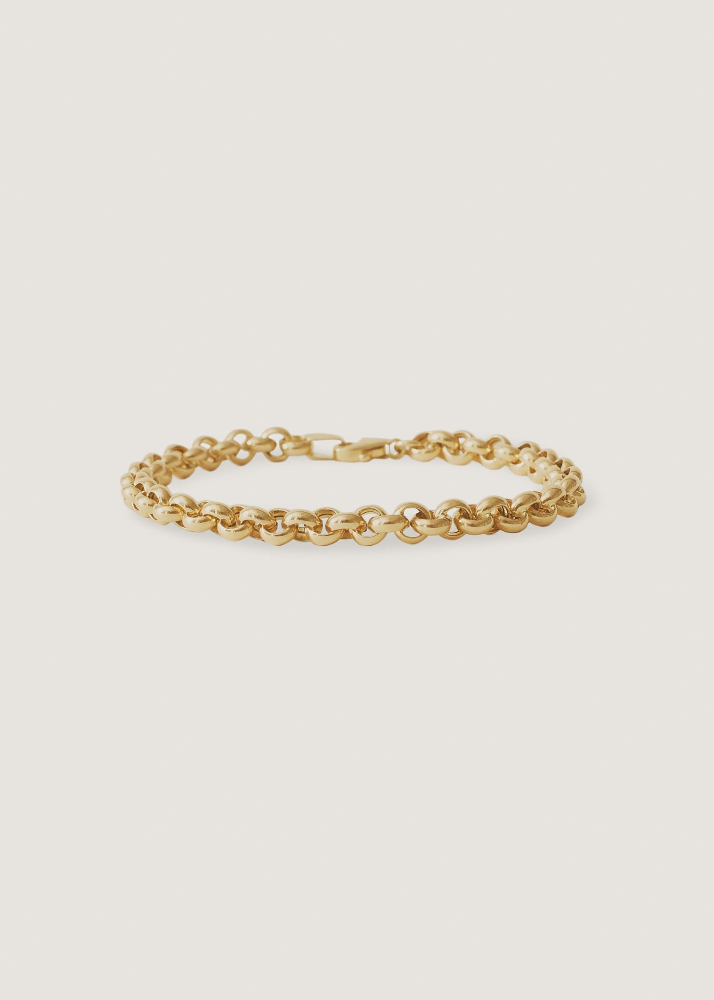 Matis Rolo Link Chain Bracelet 14K Gold - Kinn 6.5