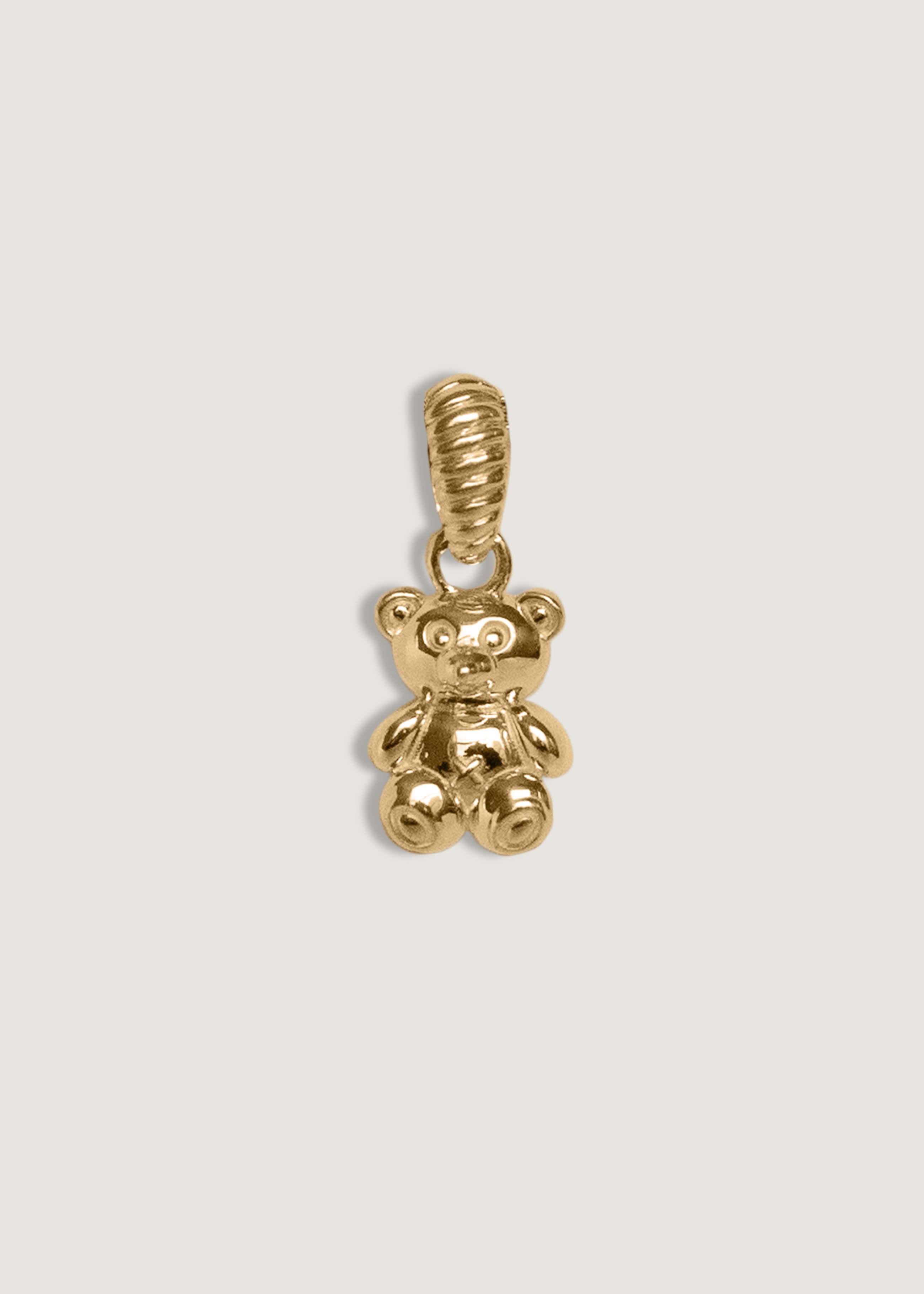 Petite Oliver Teddy Bear Pendant Gold