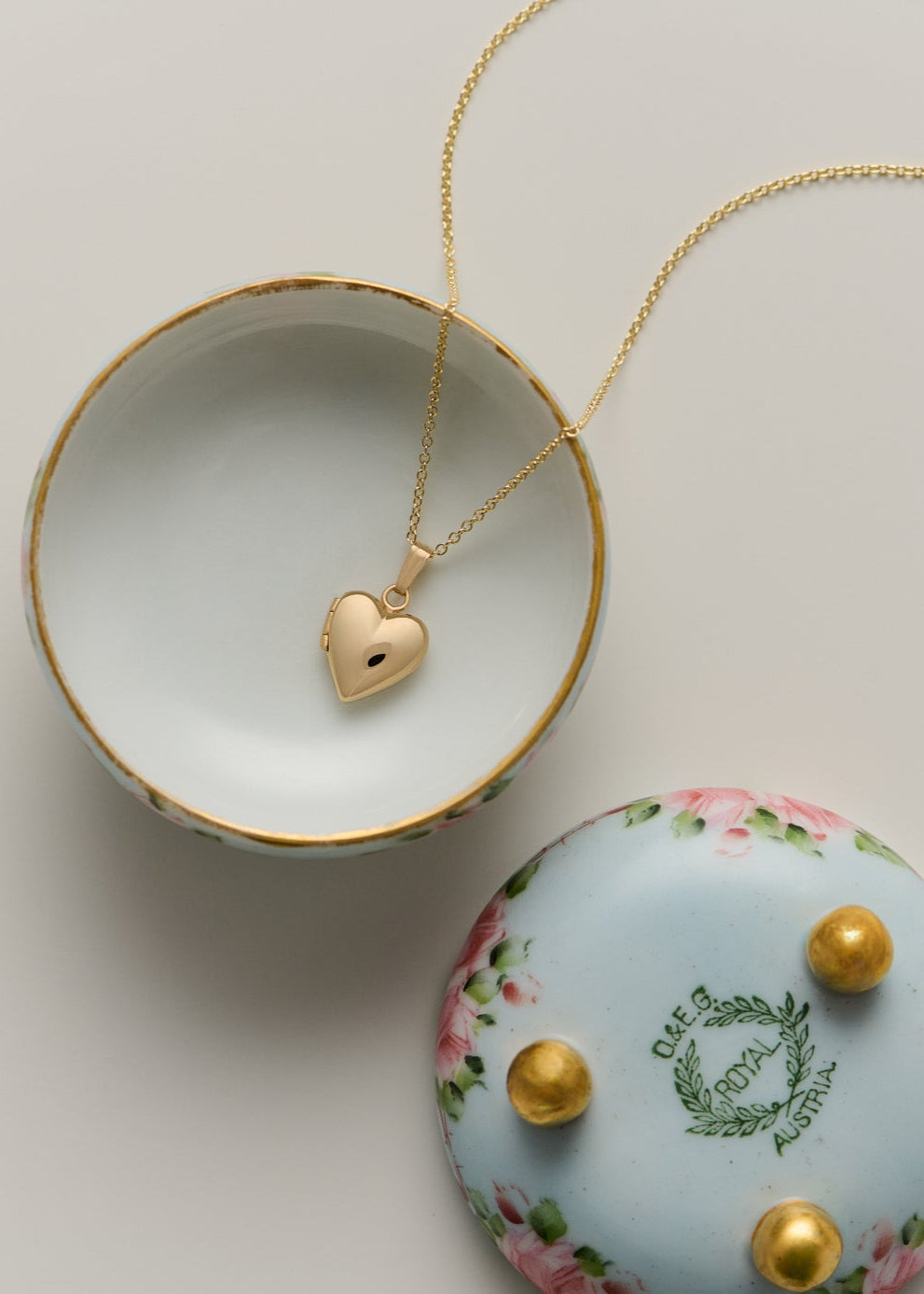 【BonBon様】Knobbly Studio HEART LOCKET Mommy + Bébé Maison Heart Locket Necklaces | Kinn Studio