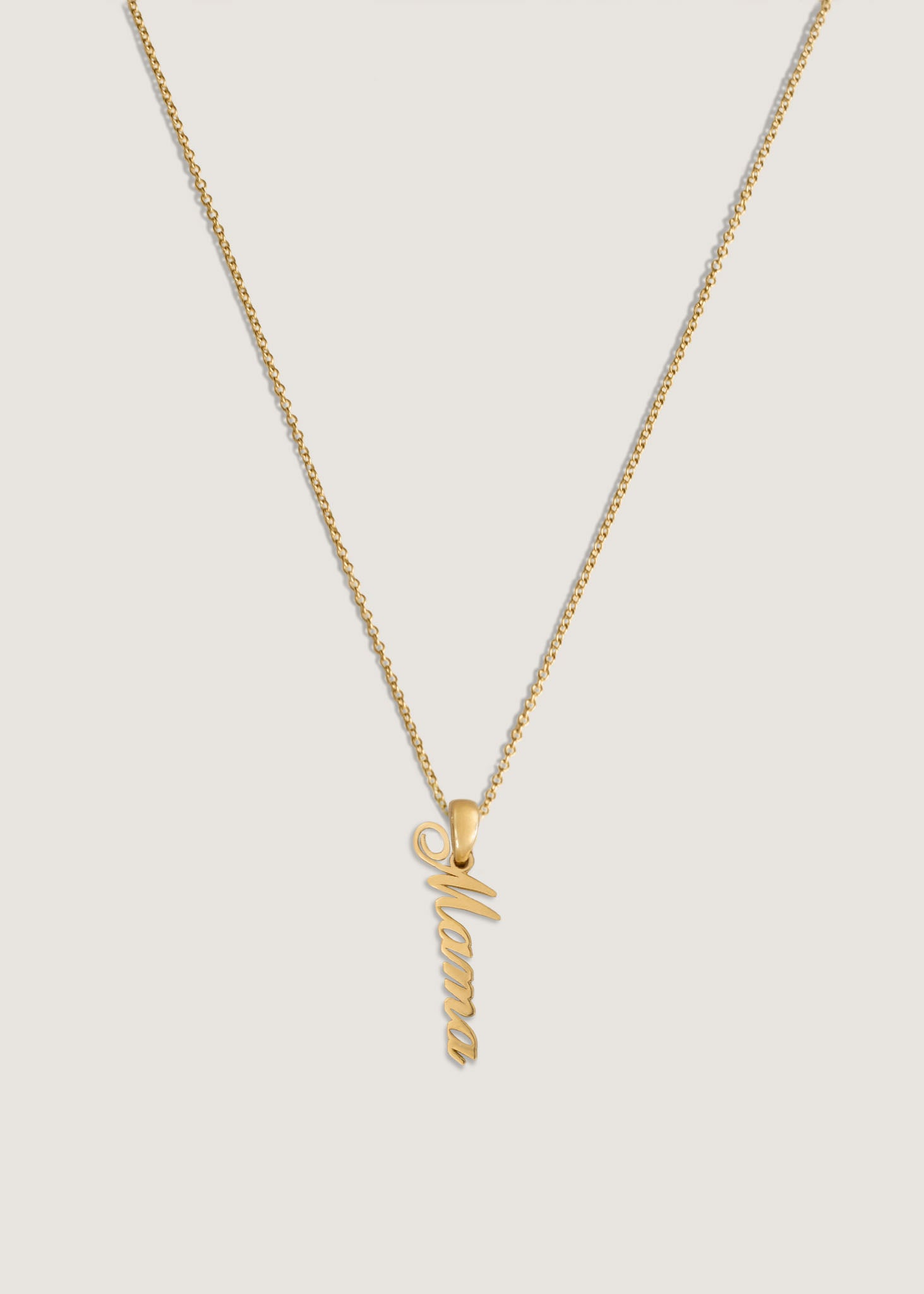 Dear Kaia Nameplate Necklace Vertical Kinn - Main Image