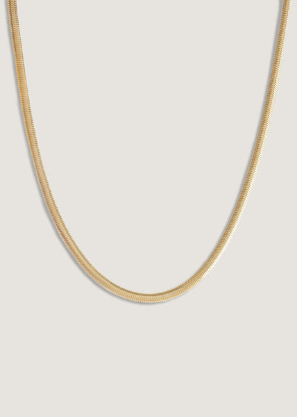 Kismet Herringbone Chain Necklace 14k Yellow Gold - Kinn