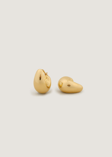SHAPES STUDIO/Mini Bow・Mini Star ピアス 10K Solid Gold 4 Gold Mini Bow Stud Earrings with Loop, Gold Tone Metal