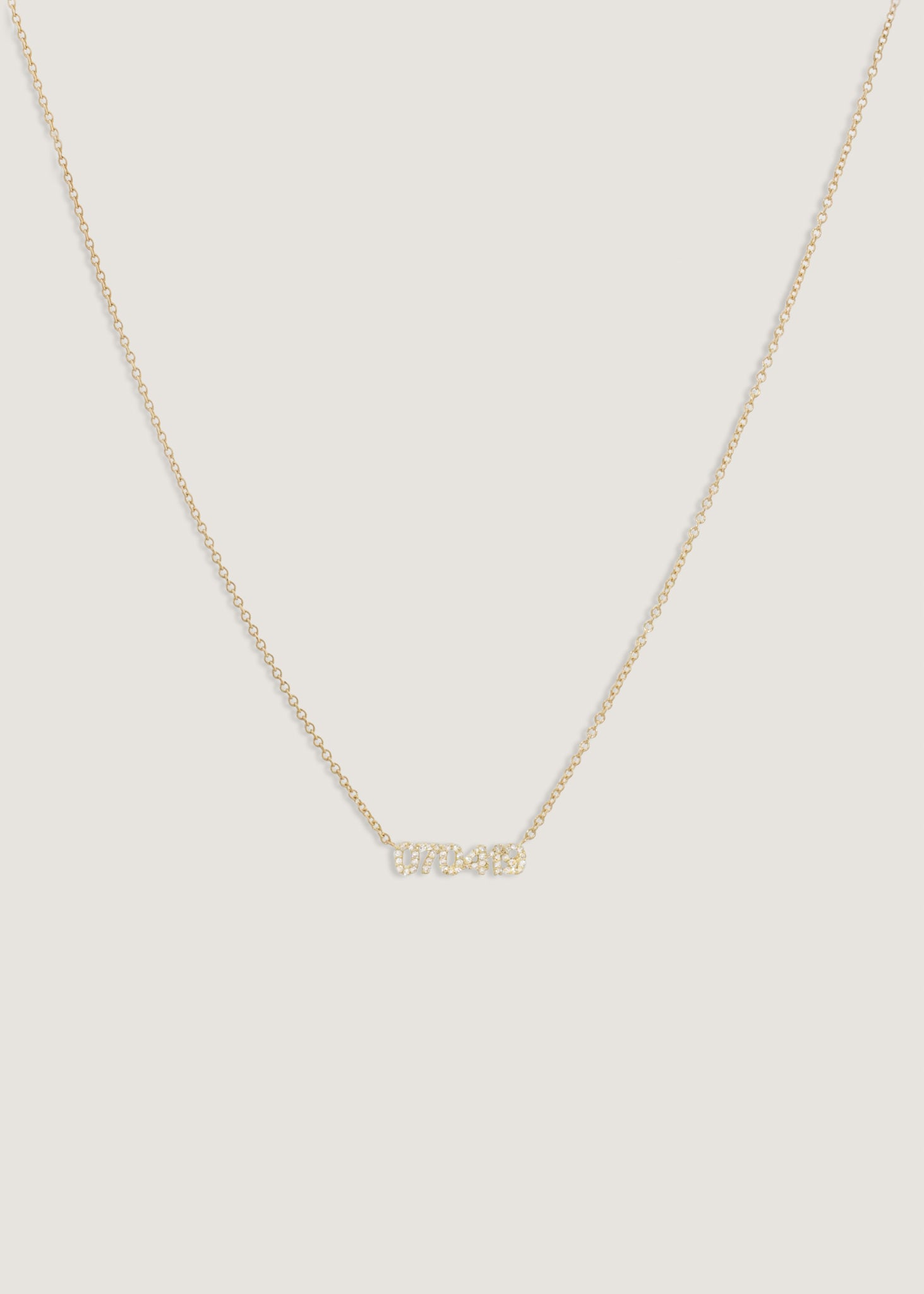 Legacy Nameplate Necklace Diamond