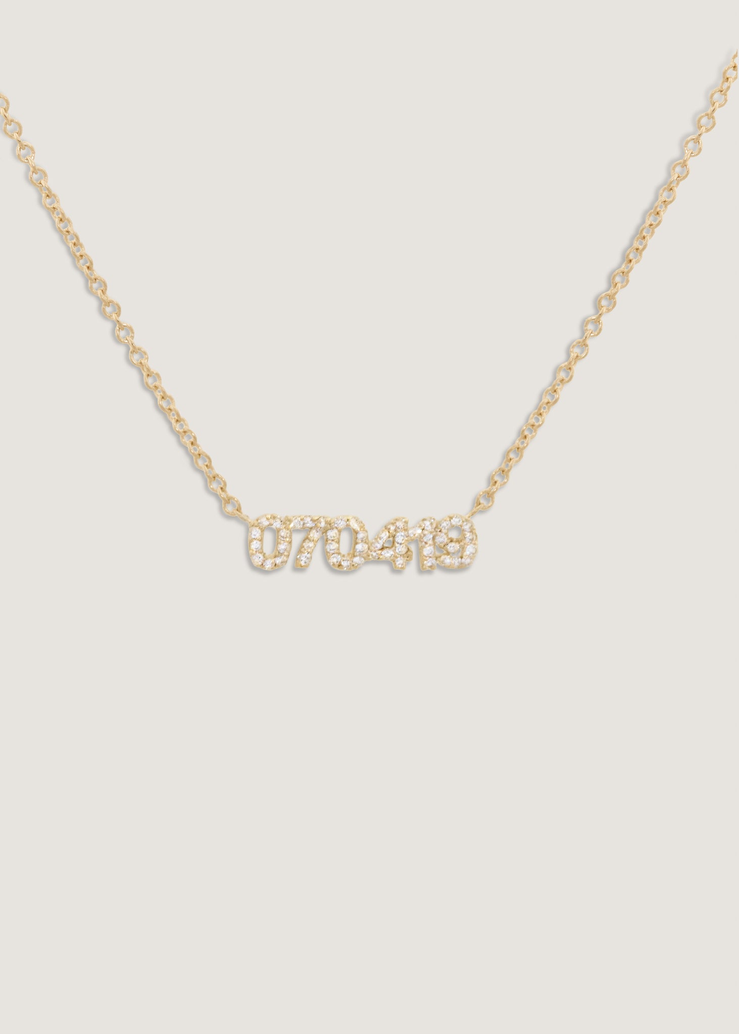 Legacy Nameplate Necklace Diamond