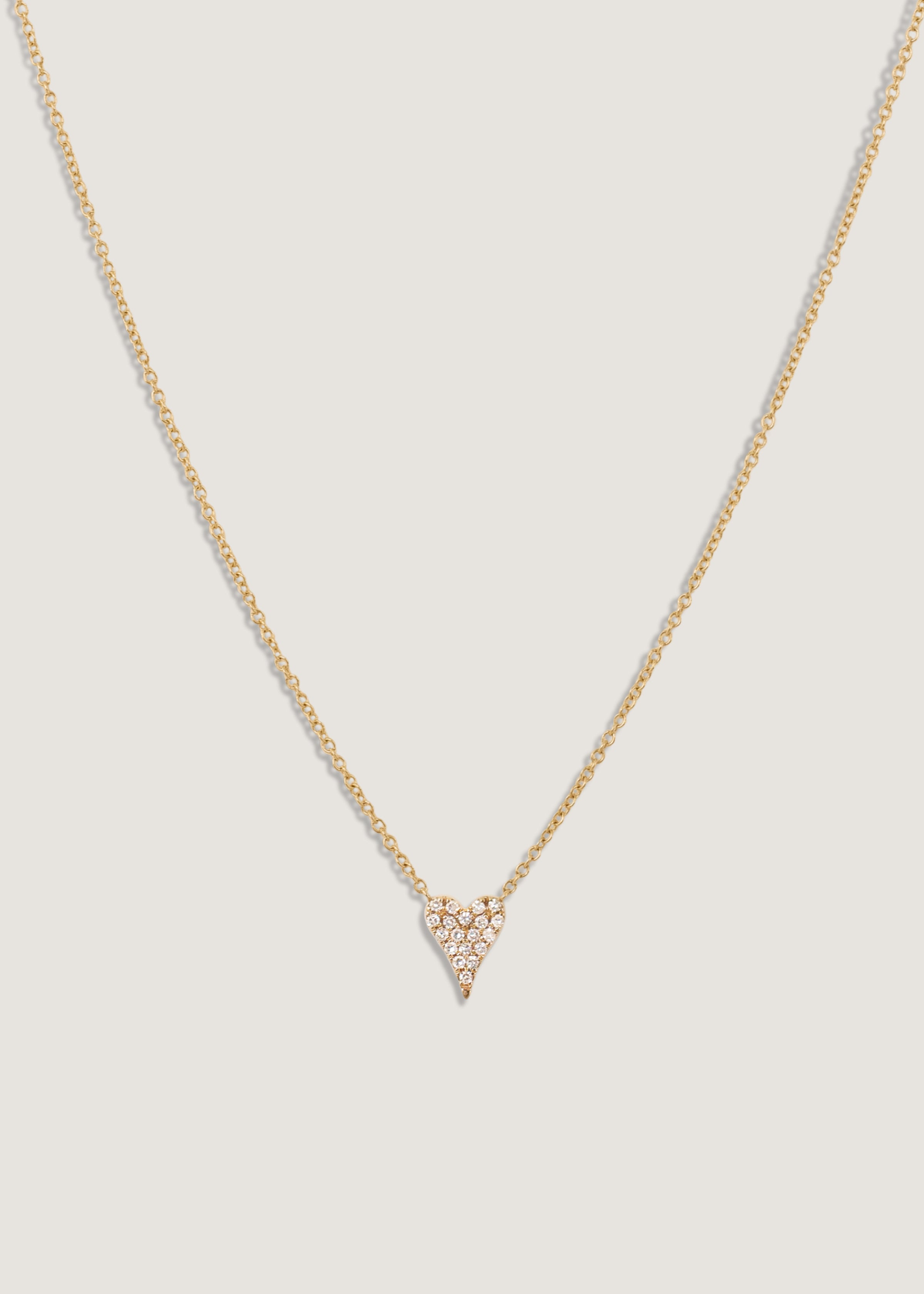 Pavé Diamond Heart Necklace