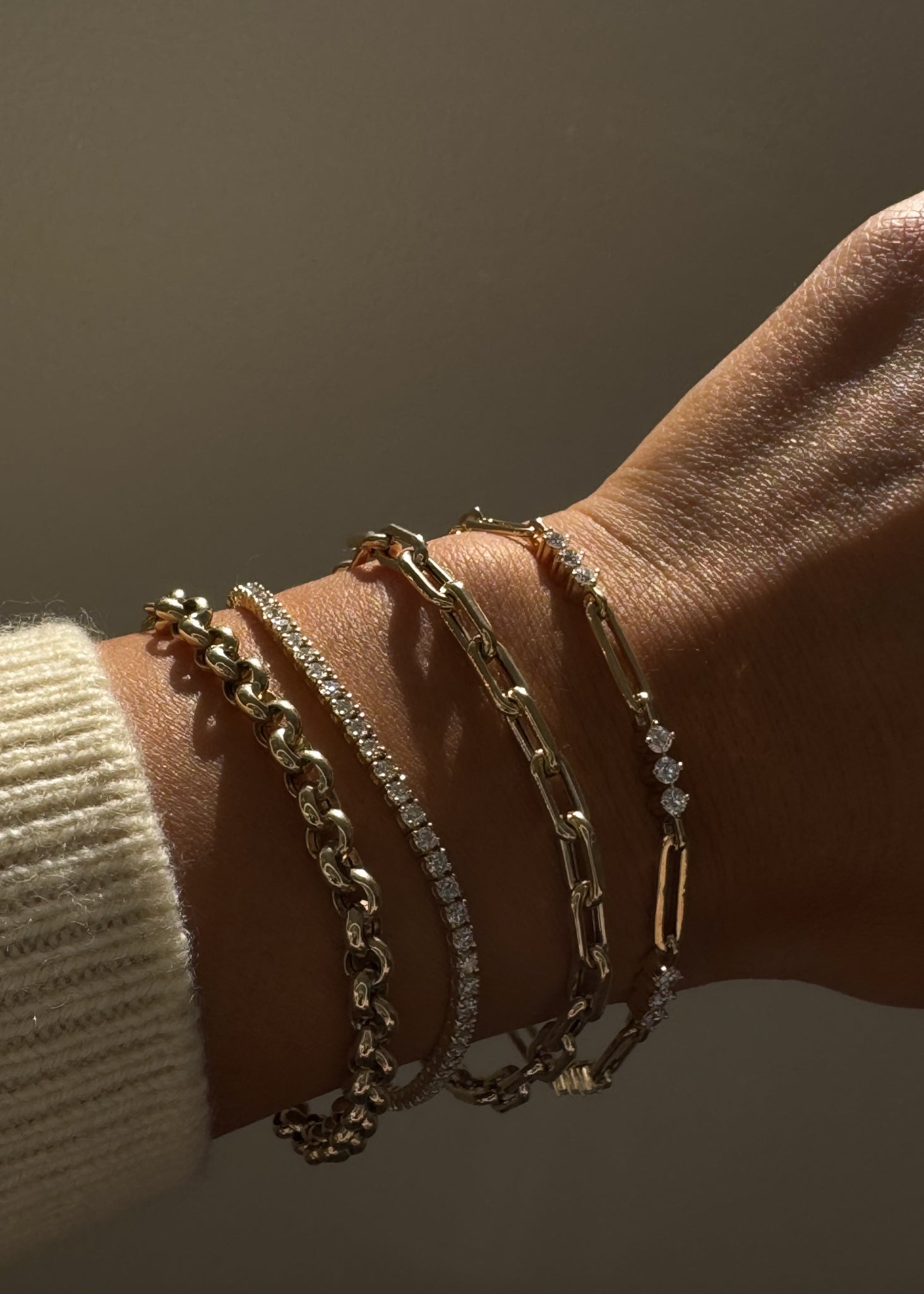 Matis Rolo Link Chain Bracelet 14k Gold Kinn - Main Image