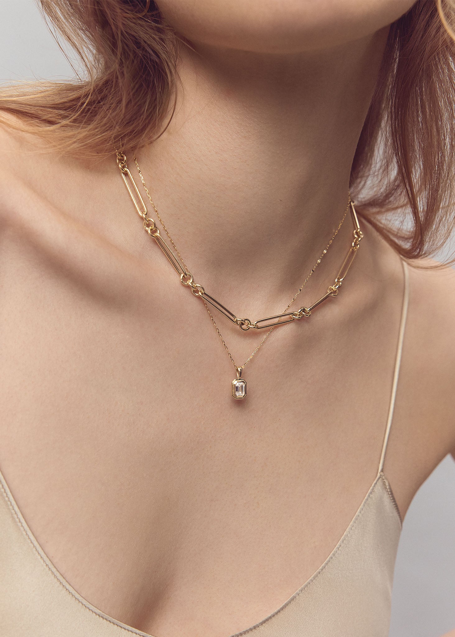 国内即納【SHAPES STUDIO】Artisan Paperclip Chain Necklace Paperclip Chain