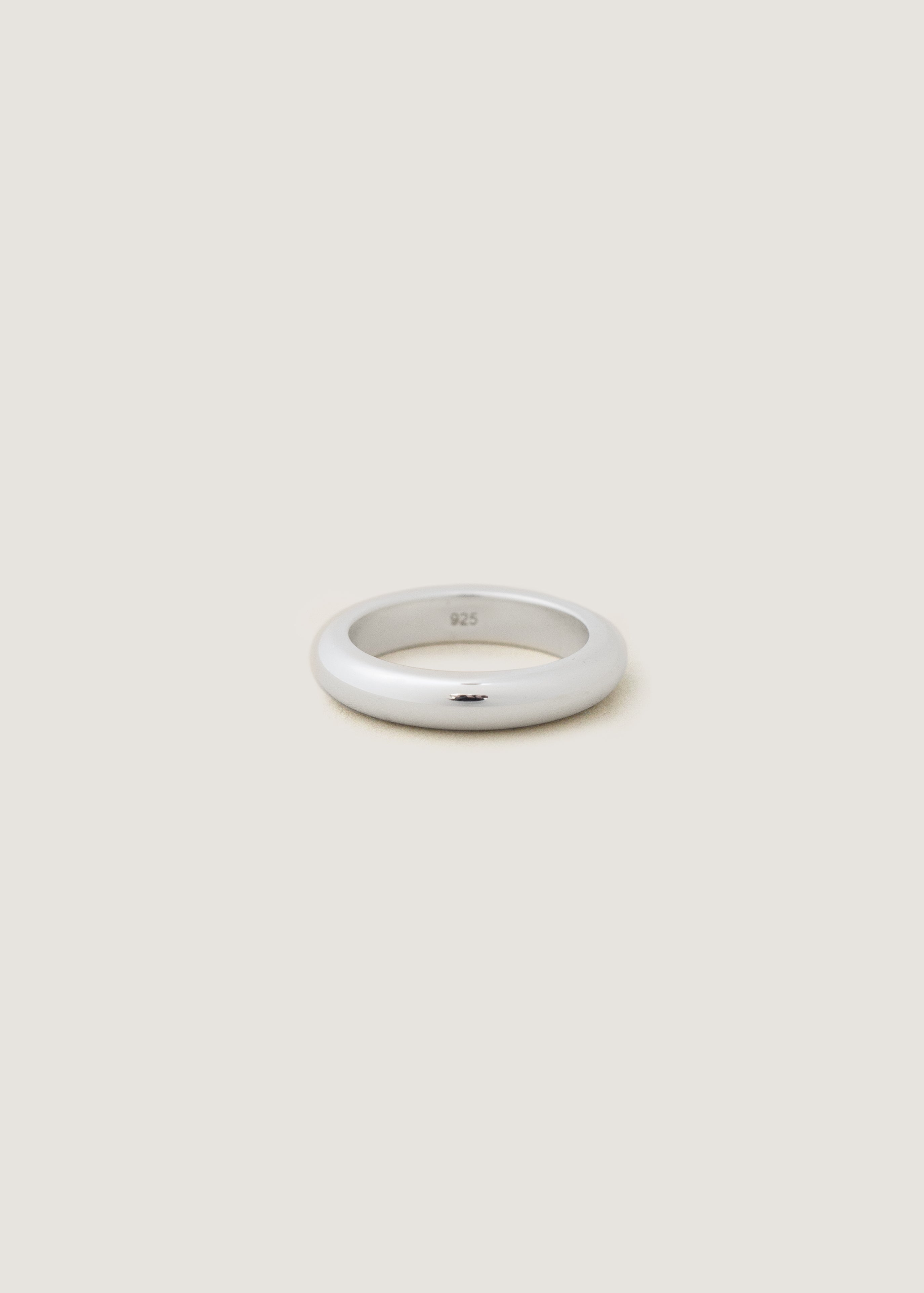 Chunky Tube Ring Silver