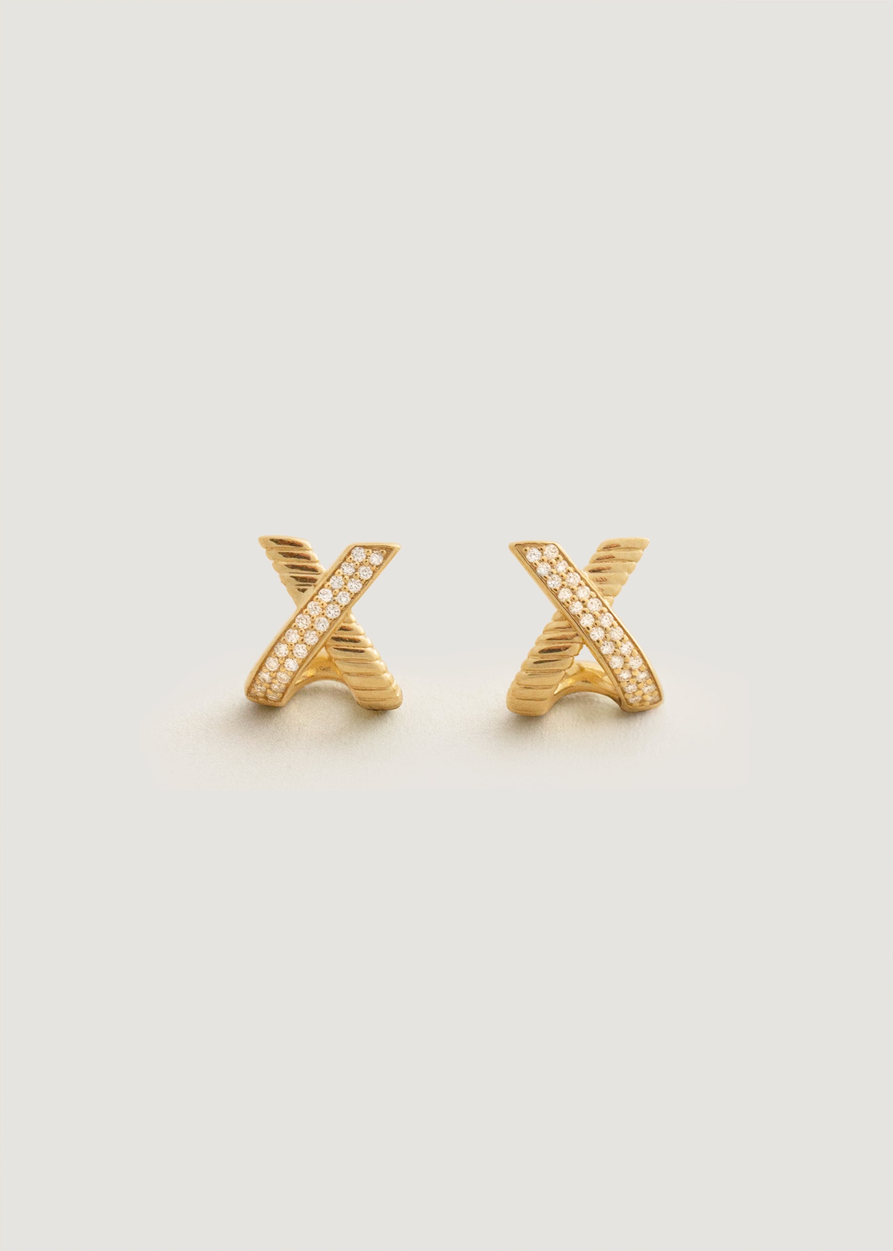 Eternal Bond X Stud Earrings Diamond