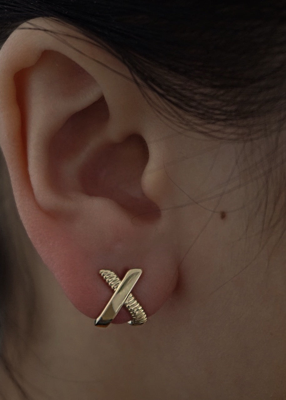 Eternal Bond X Stud Earrings