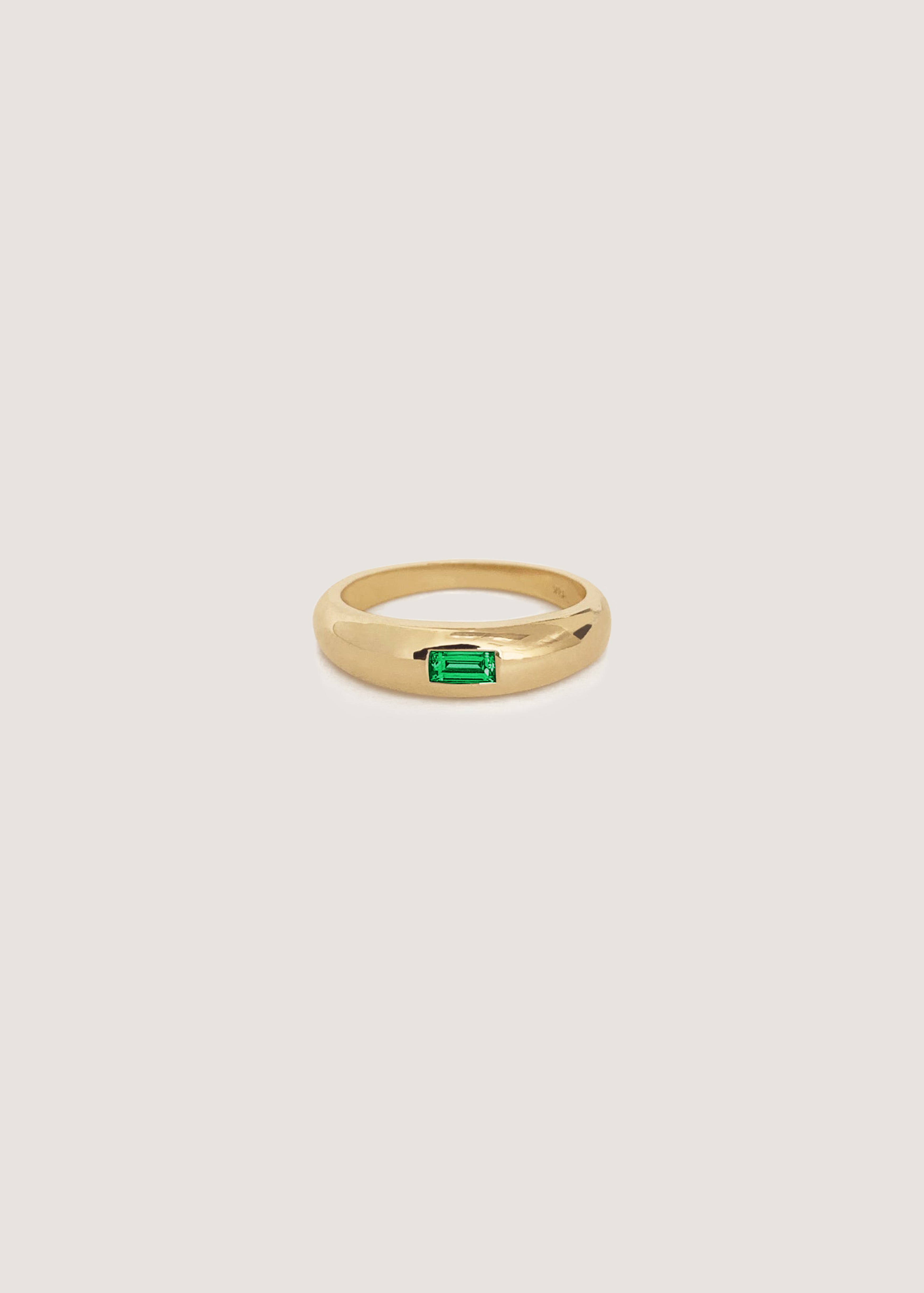 Natalie Dome Ring Emerald