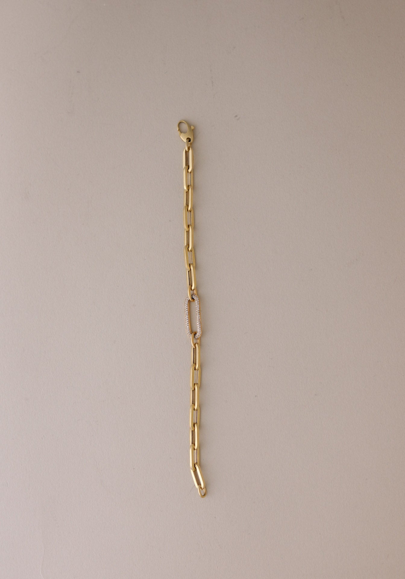 Archive Bold Pavé Diamond Link Chain Bracelet