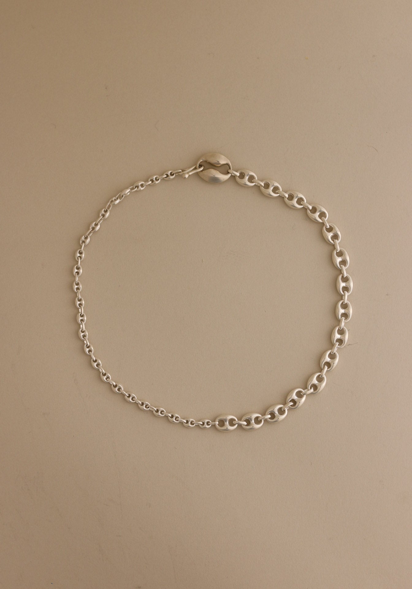 Archive Half and Half Silver Necklace