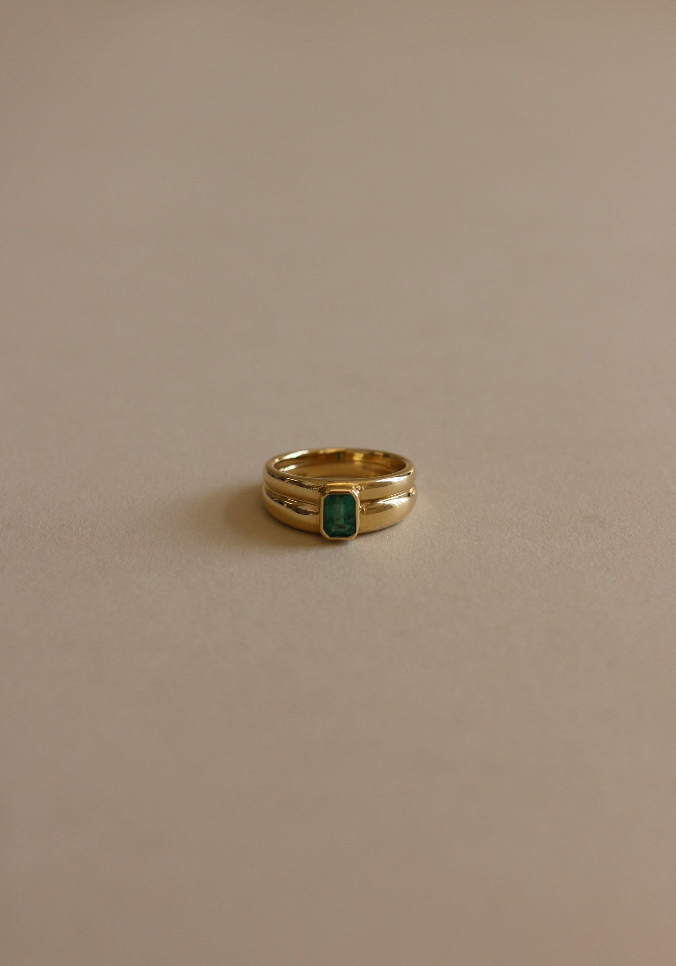 Archive Luna Layered Ring Emerald