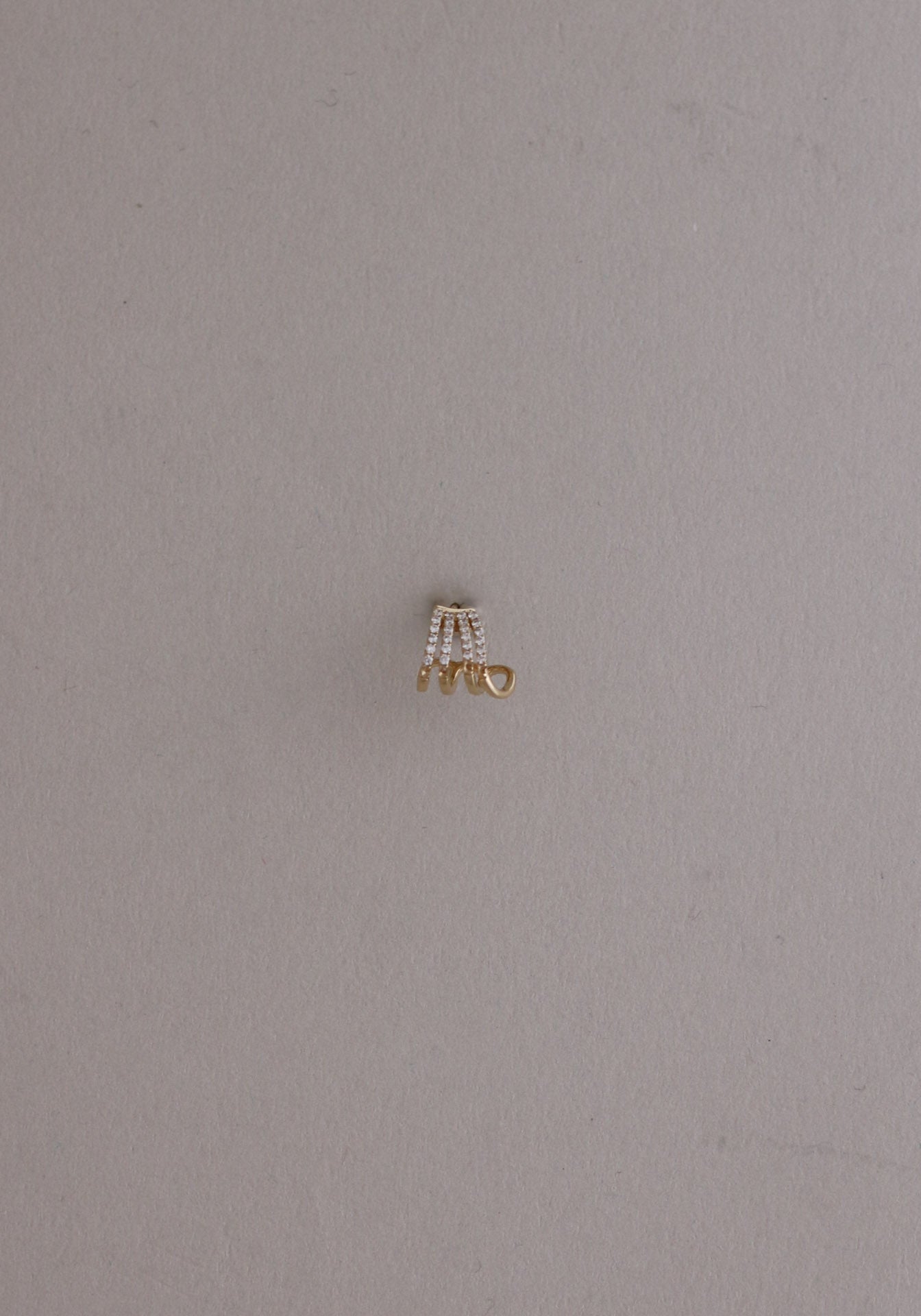 Archive Pavé Cuff Stud Earrings Diamond