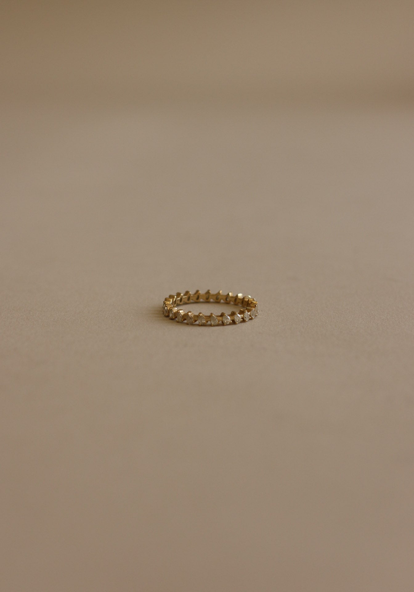 Archive Teardrop Eternity Ring - Natural Diamonds