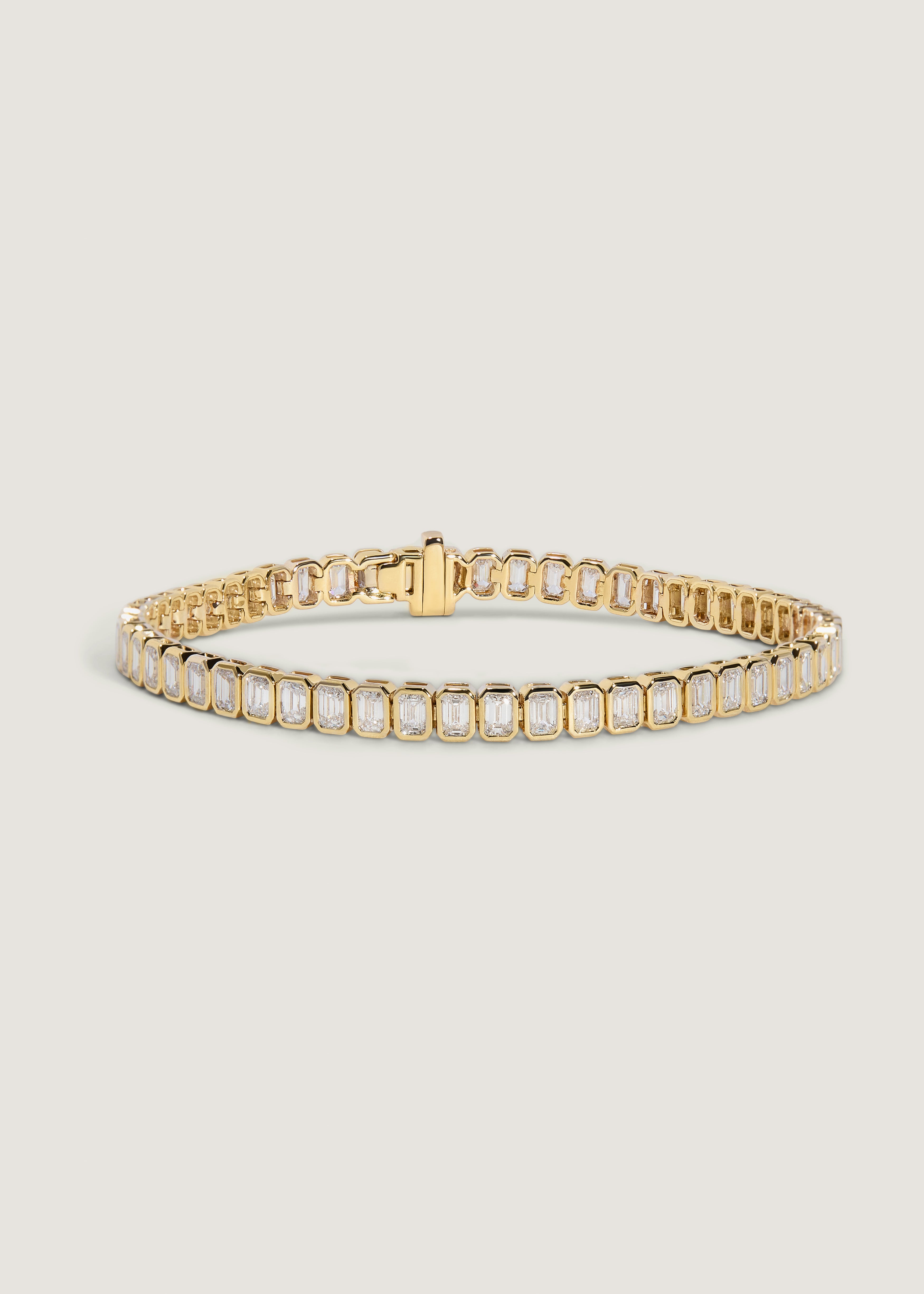 ★BOYNEXTDOOR ウナク★KIMZISU★人気 Chain Link Ring Bracelet Diamond Twist Link Chain Bracelet 1/2 ct tw 10K Yellow Gold