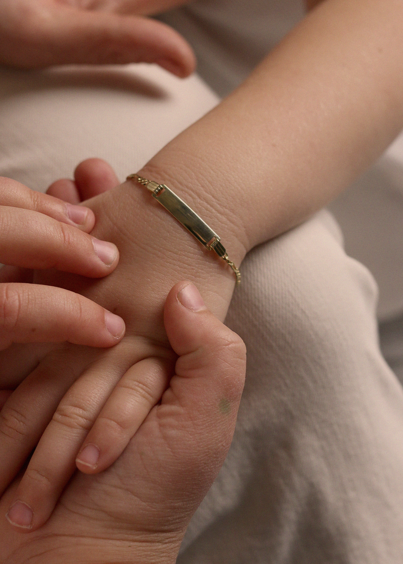 14k Gold ID Bracelet for Kids Kinn Studio - Main Image