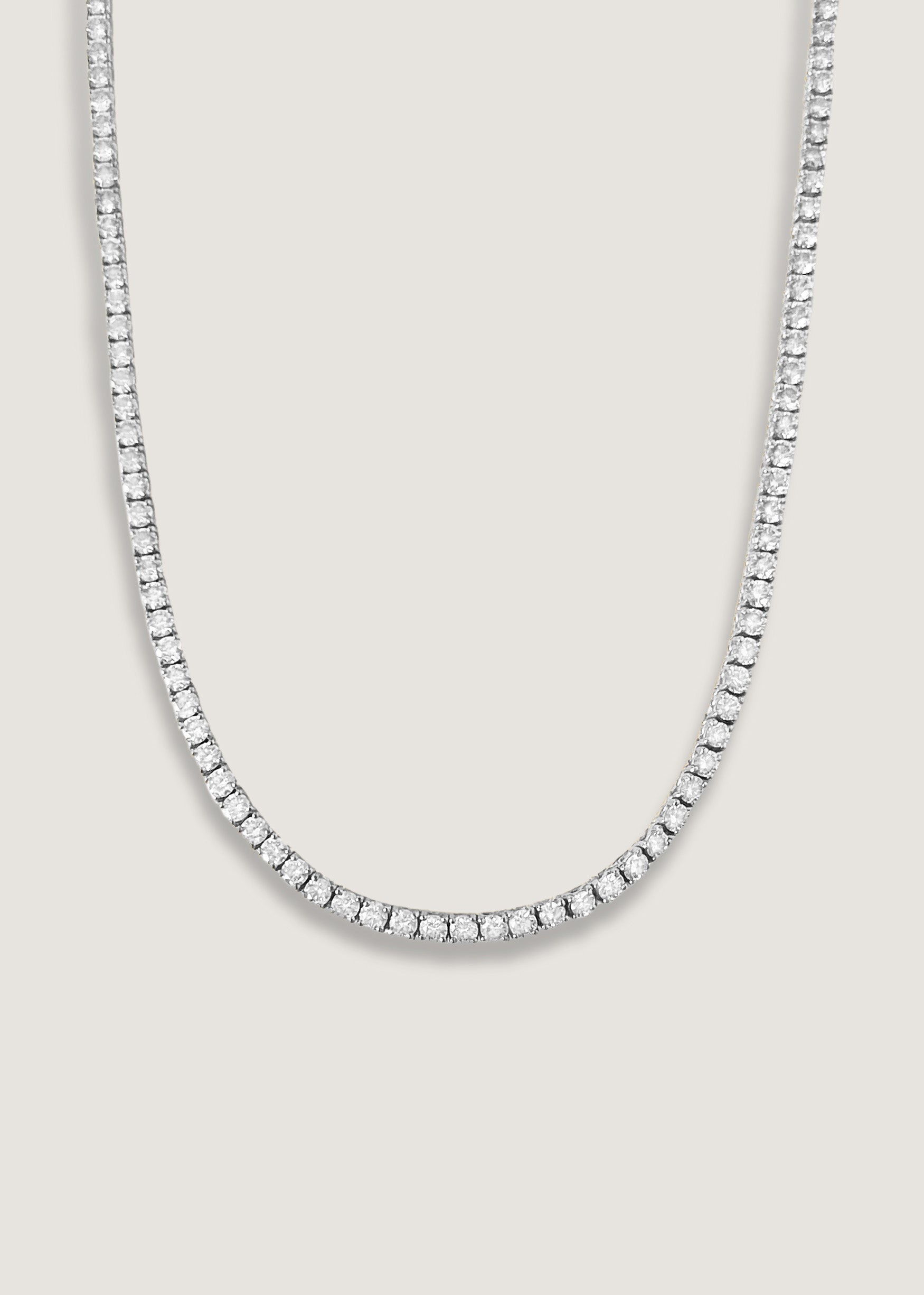 Diana Tennis Necklace Diamond 6.20ctw White Gold