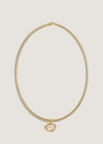 Colette Pendant Pear Diamond Necklace