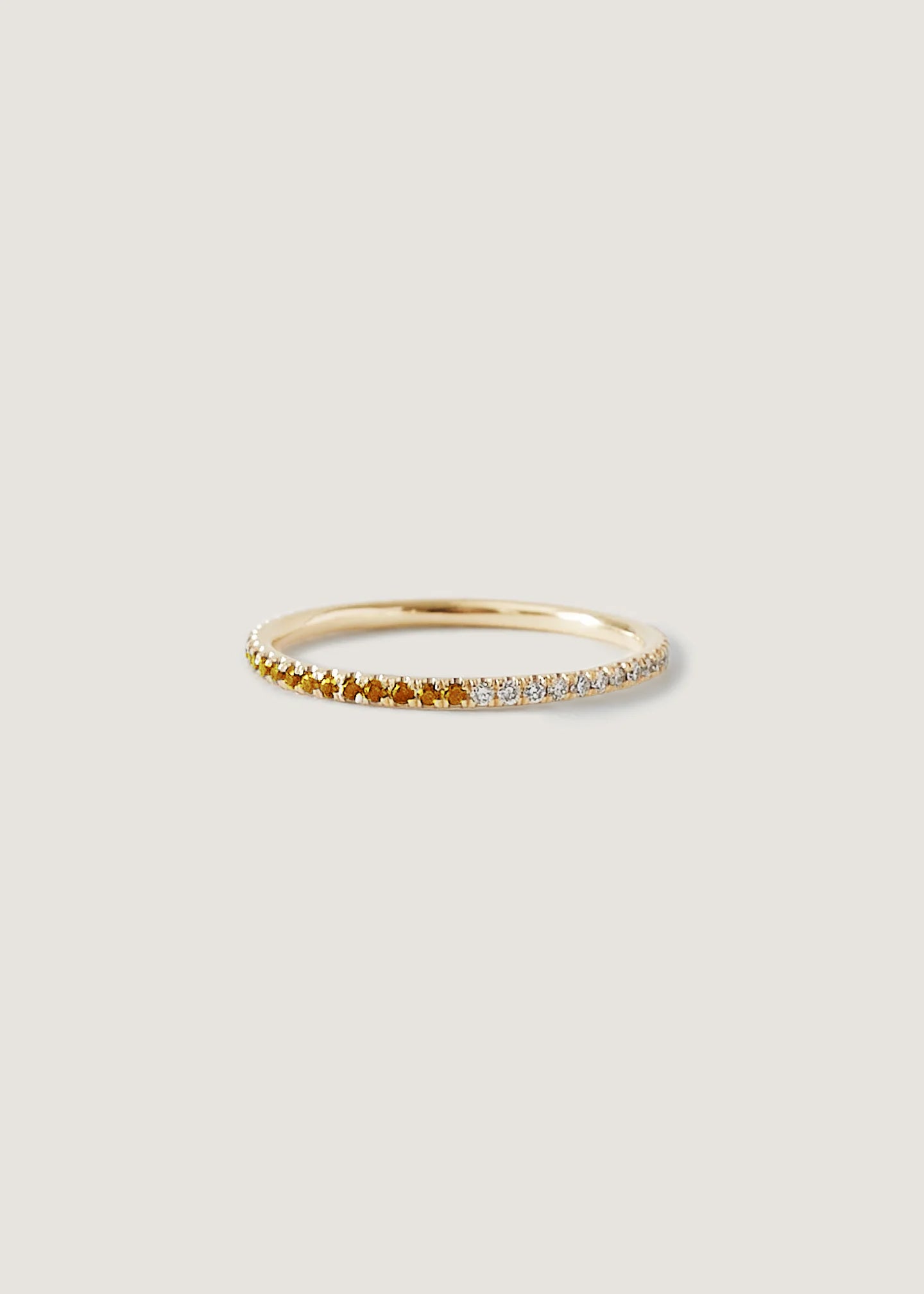Two In One Pavé Ring November Citrine