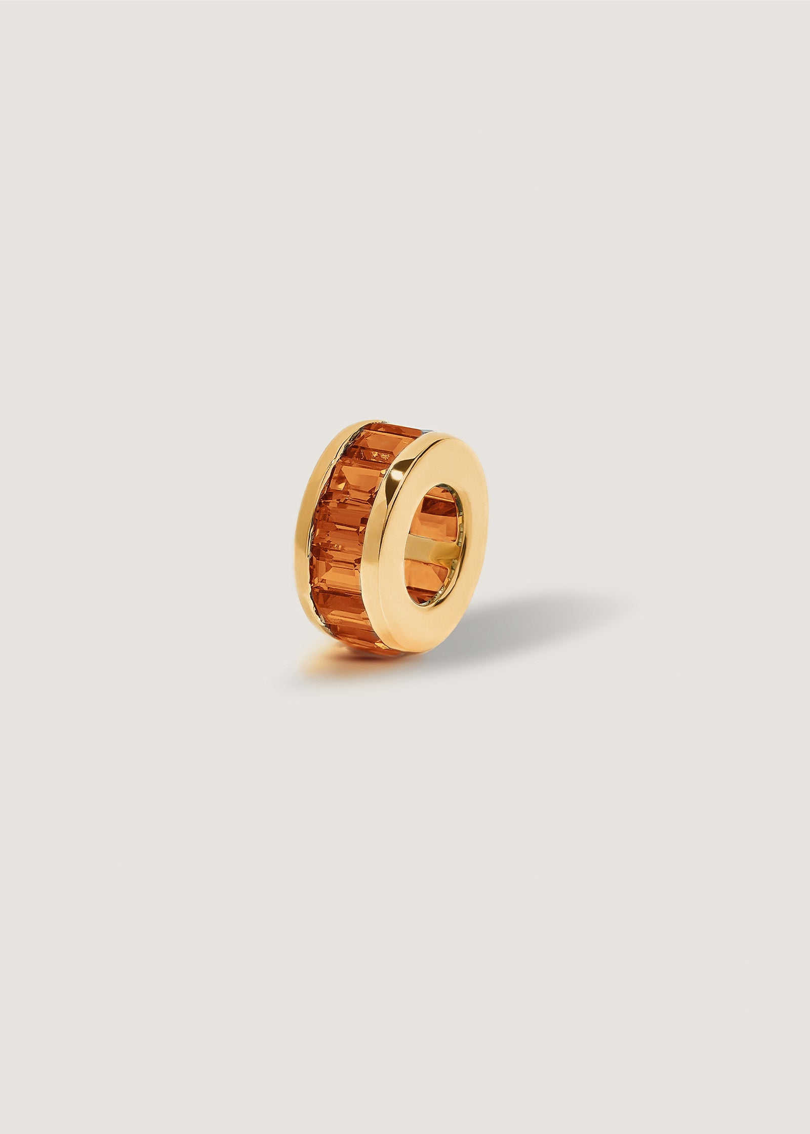 Milestone Baguette Birthstone Charm Citrine