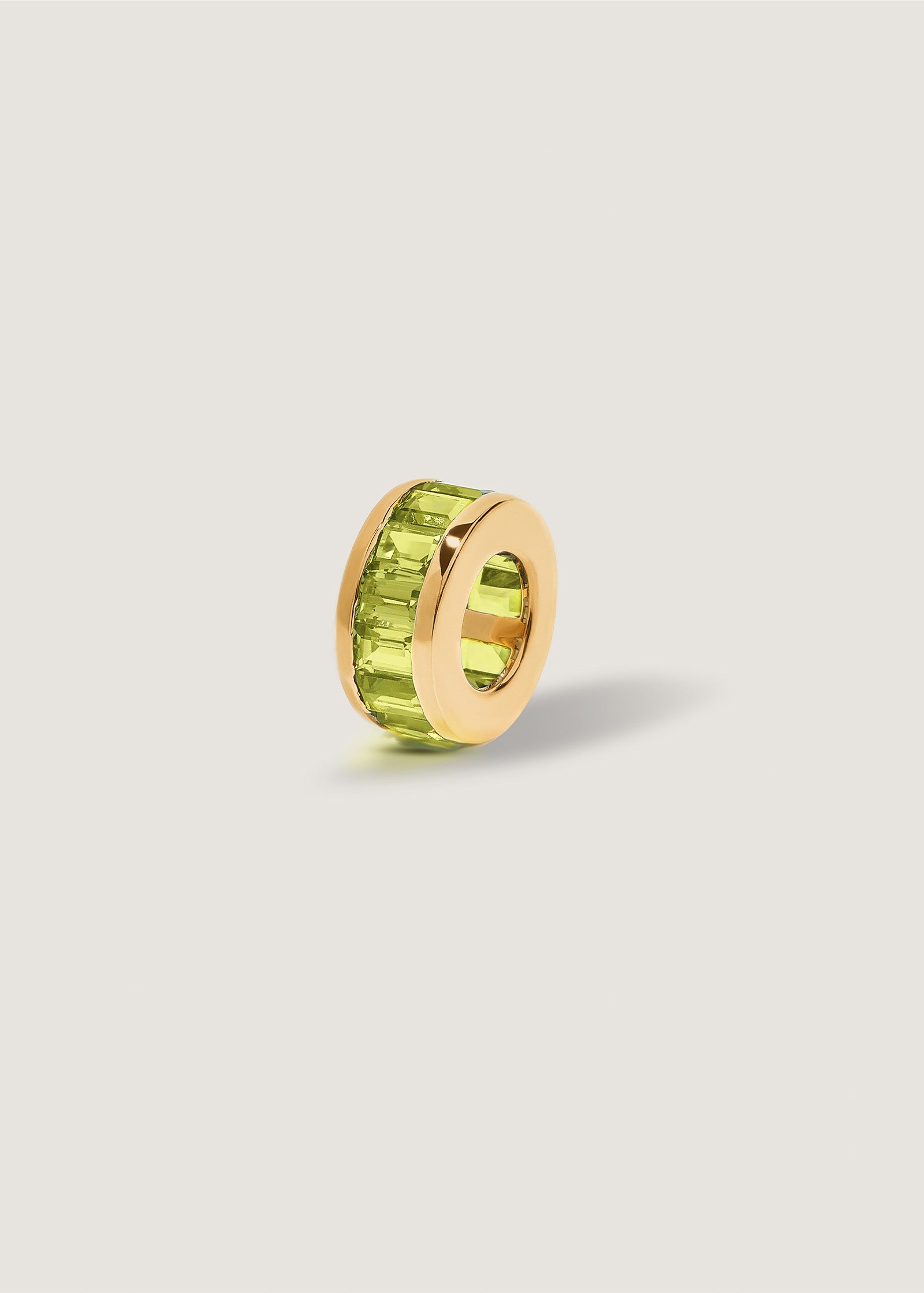 Milestone Baguette Birthstone Charm Peridot