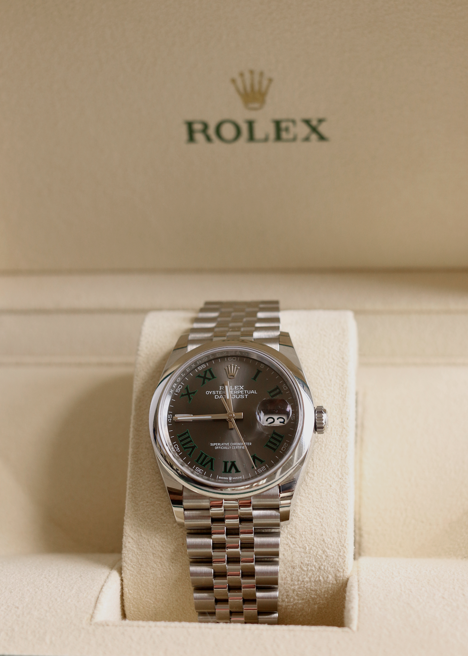 Rolex Datejust Wimbledon 126200 Mens Watch Kinn Studio