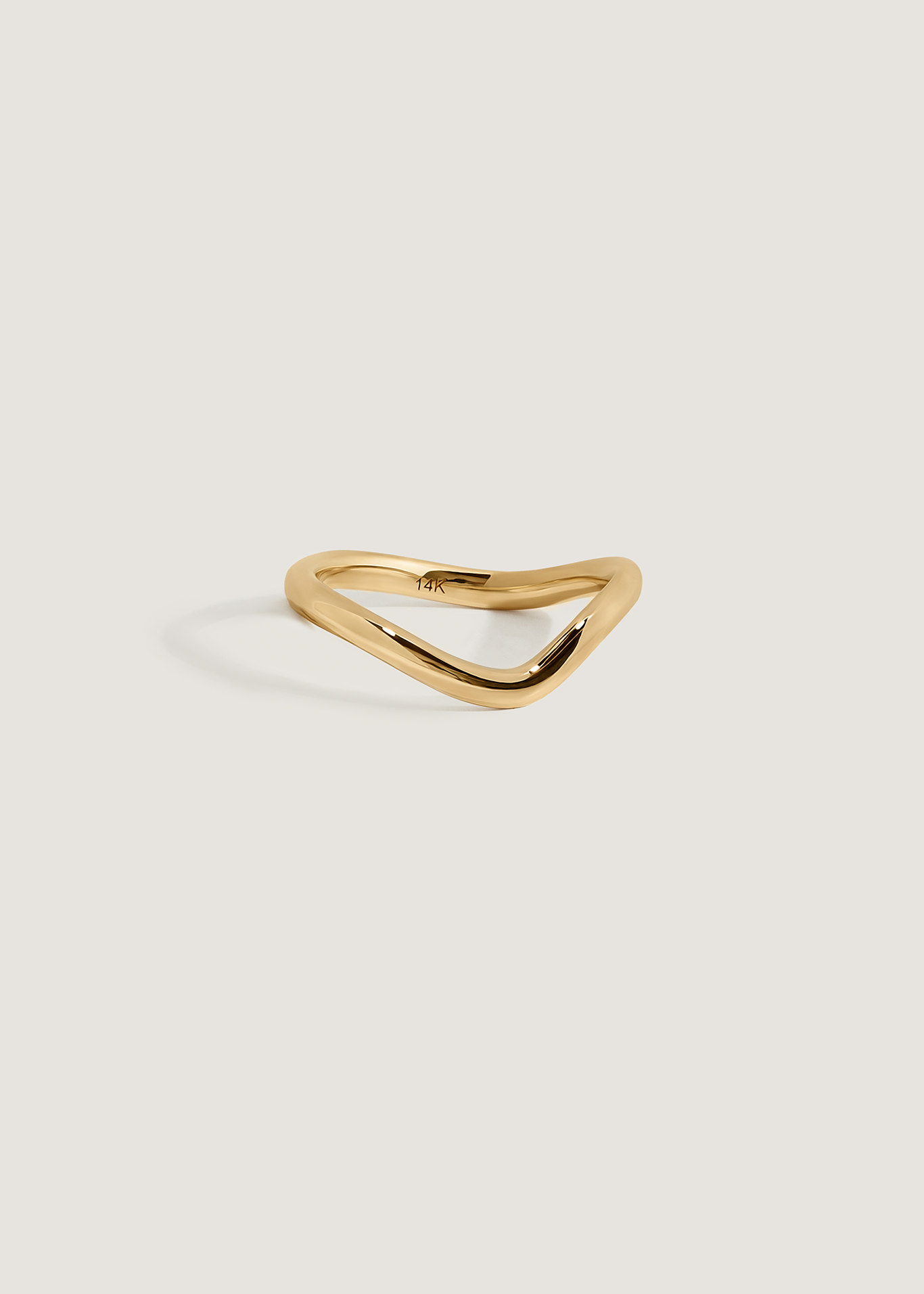 Rosewood Curved Stacking Ring
