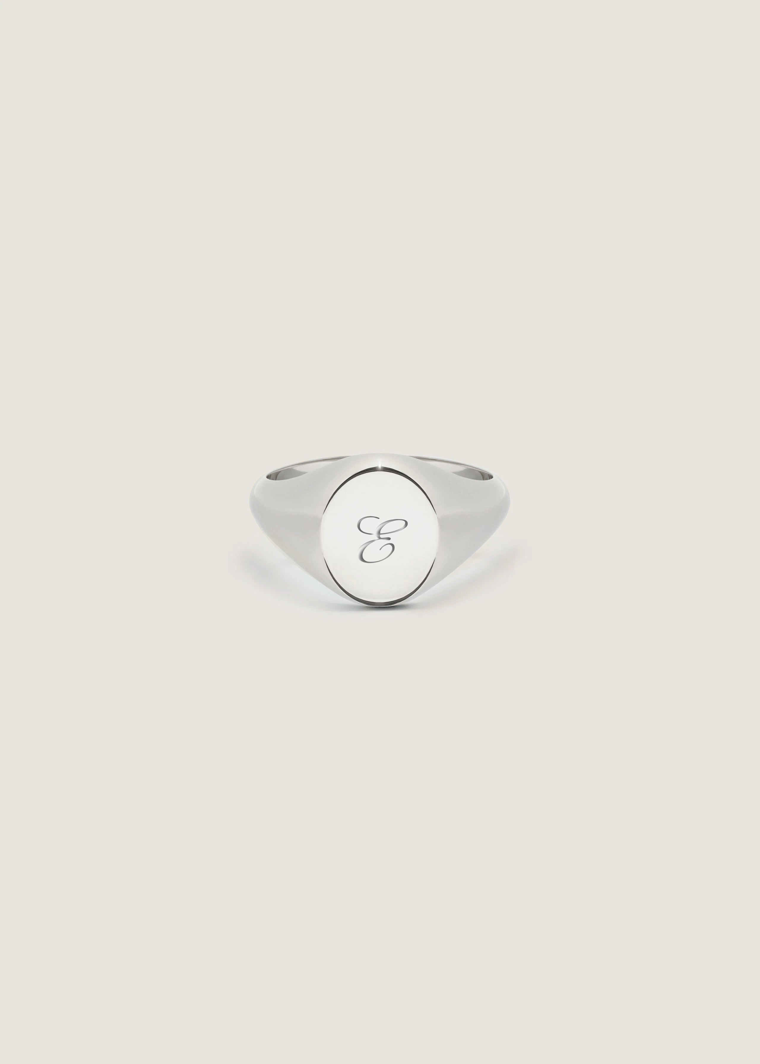 Bold Classic Signet Ring Silver | Kinn Studio