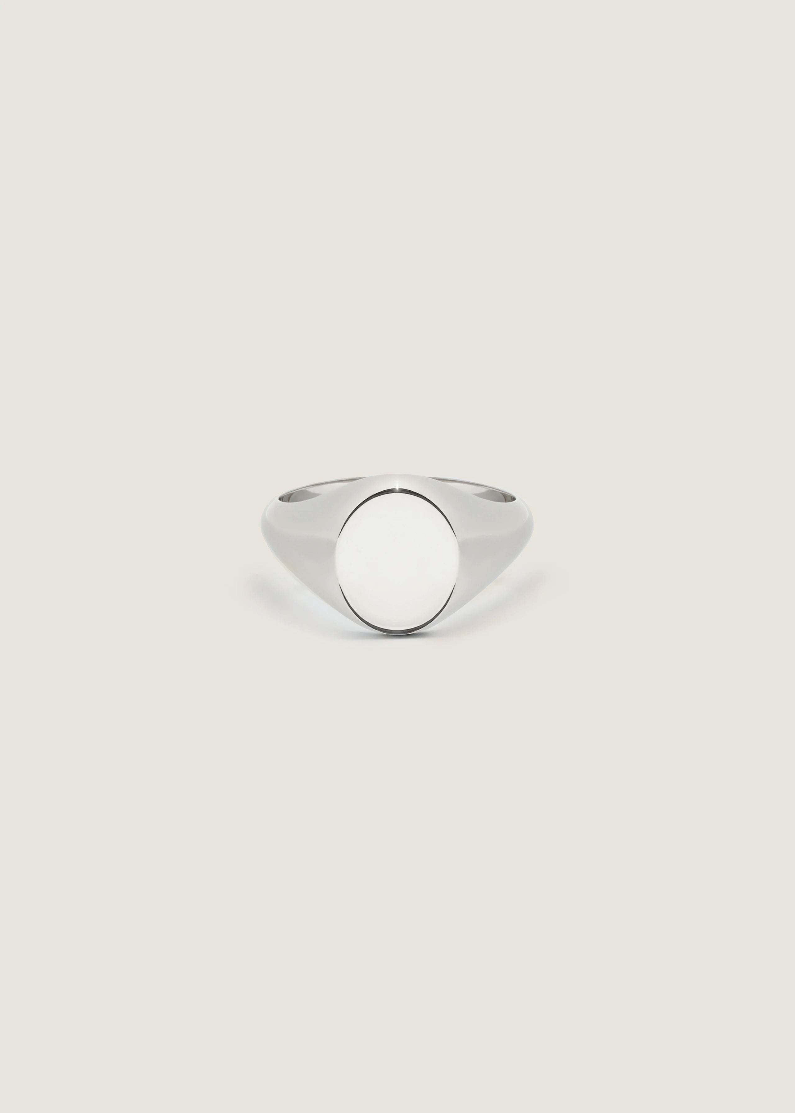 Bold Classic Signet Ring Silver | Kinn Studio