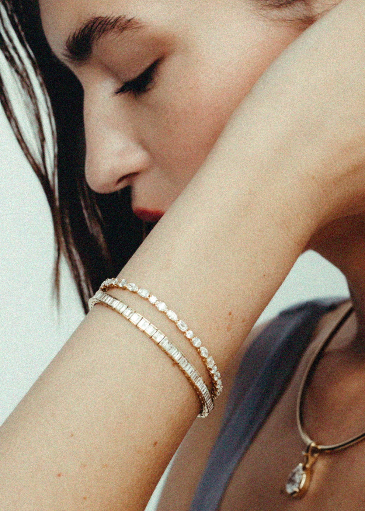 Chris Baguette Tennis Bracelet