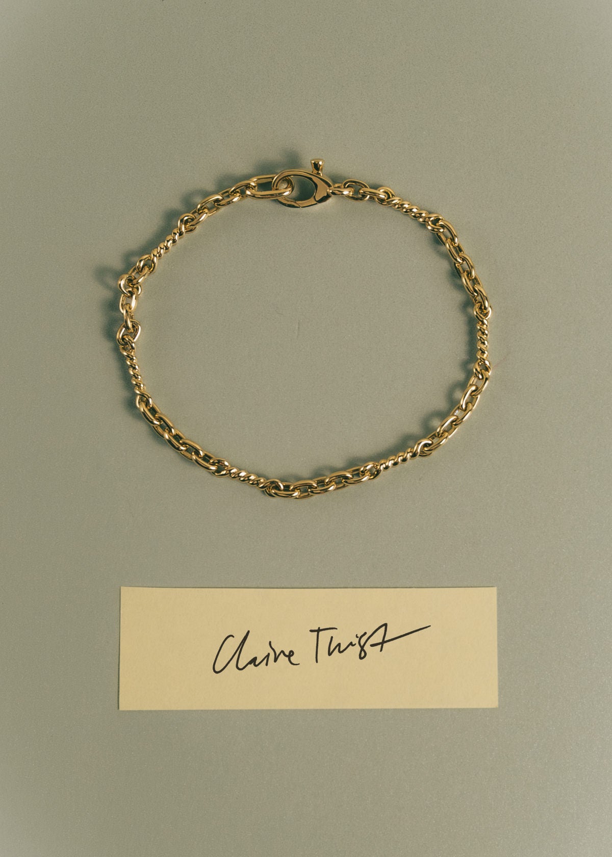 Claire Twist 14k Gold Bracelet Chain | Kinn Studio