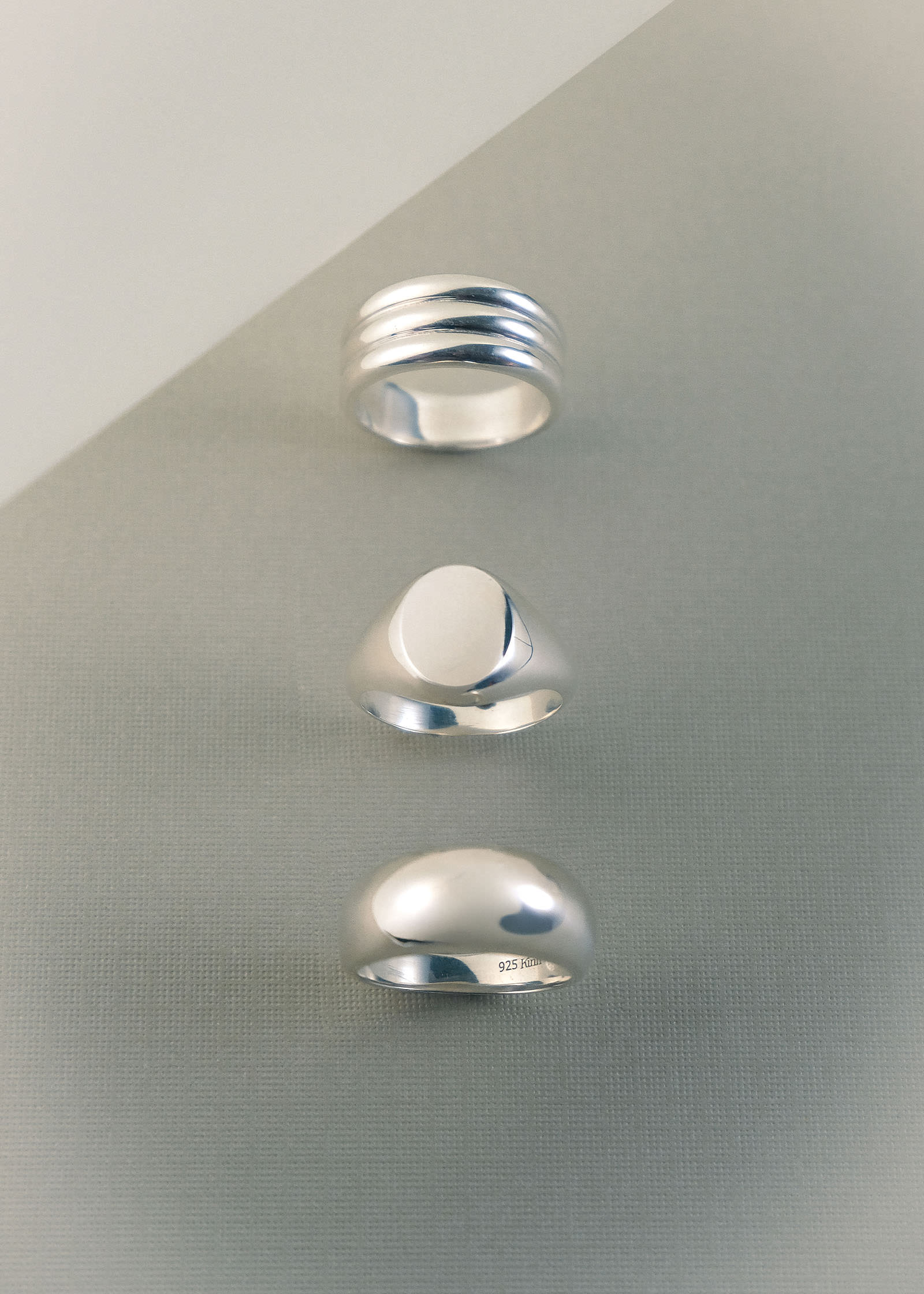 Dare To Love Bold Hollow Dome Ring Silver