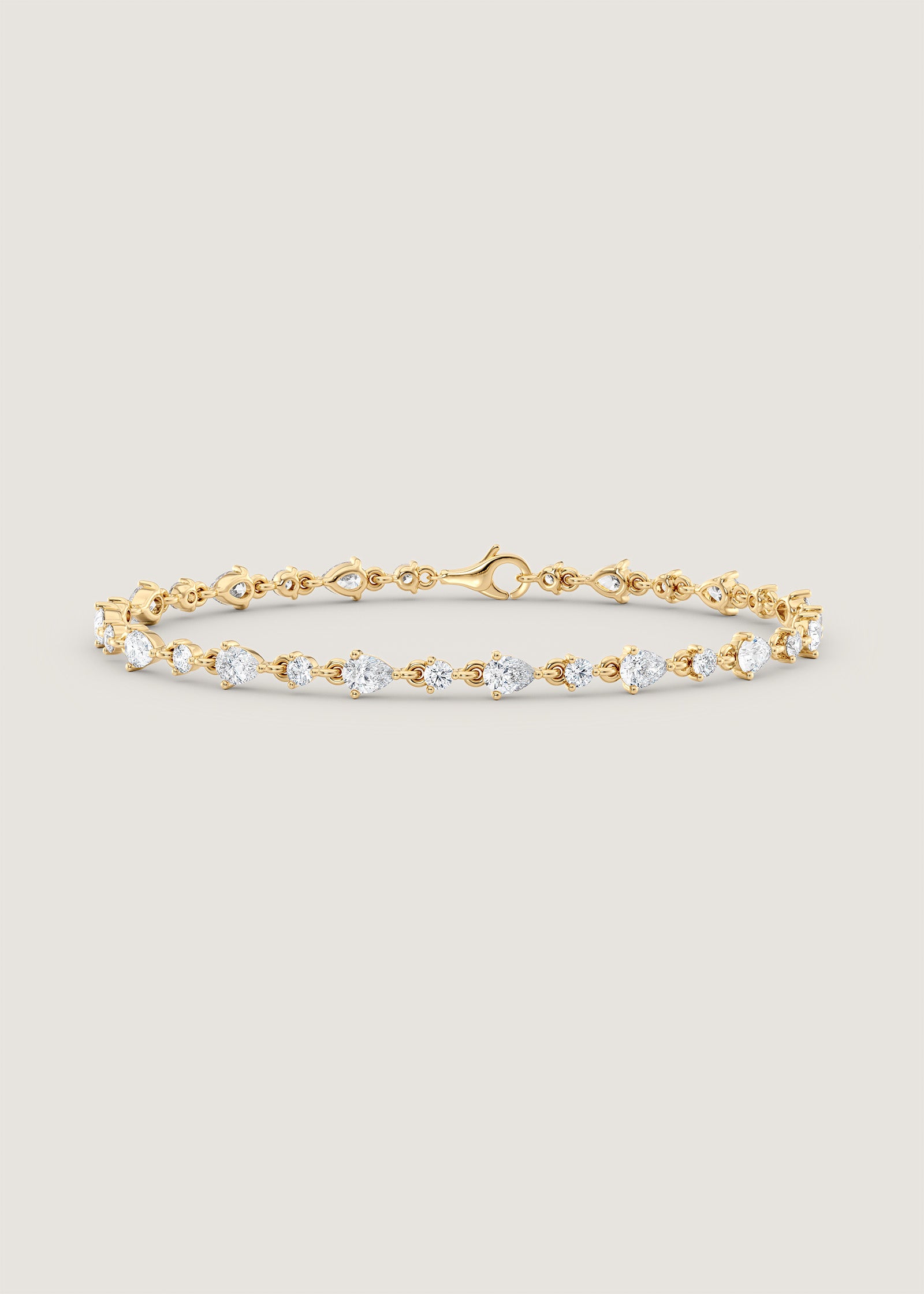 Juliette Diamond Row Bracelet Yellow Gold