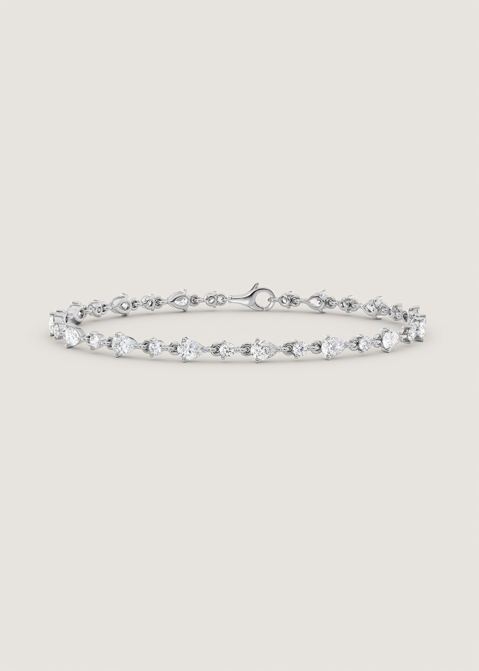 Juliette Diamond Row Bracelet White Gold