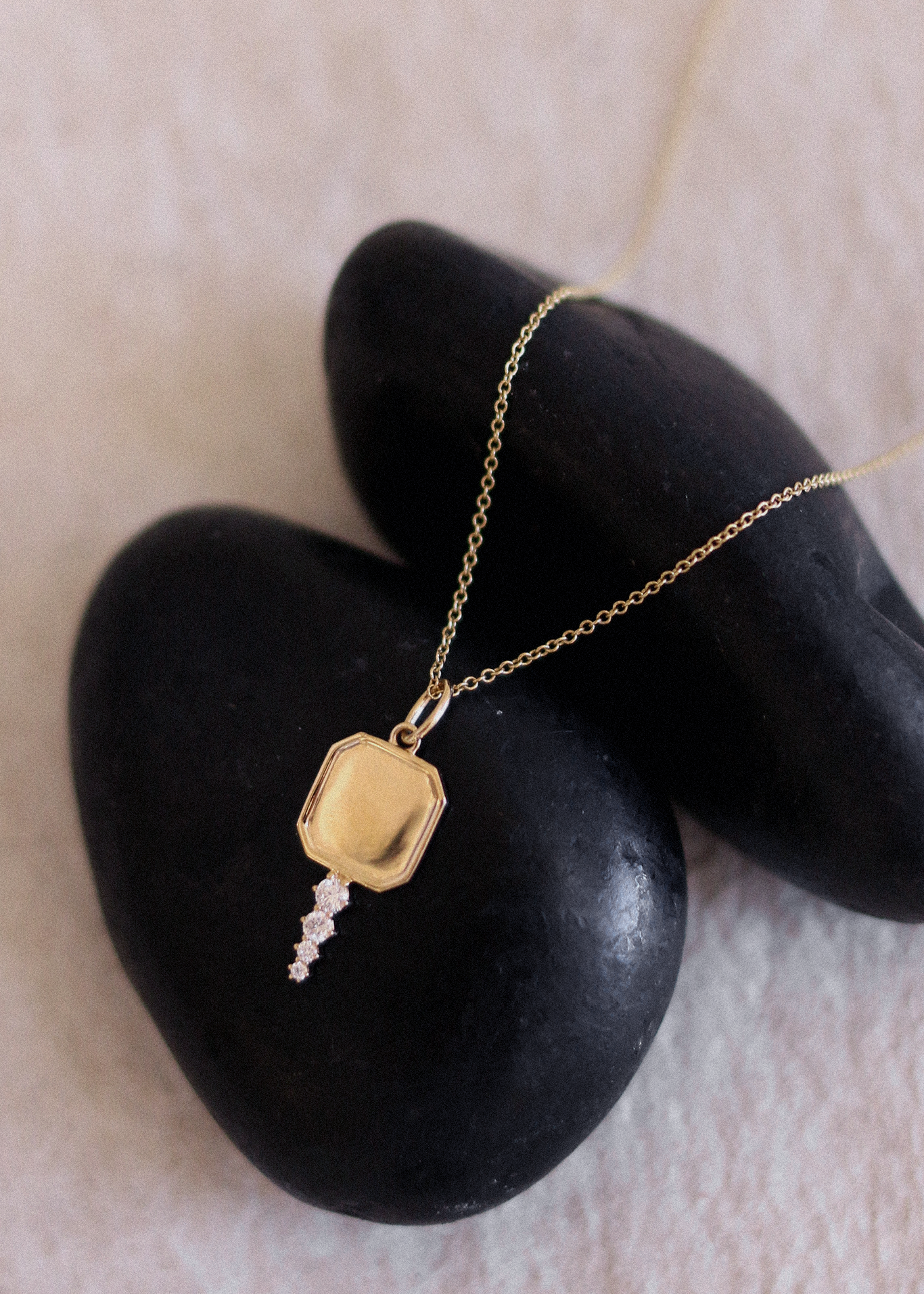 Legacy Key Pendant Diamond Necklace