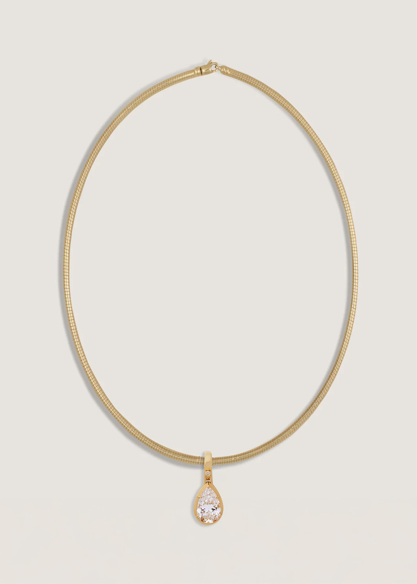 Madeleine 3ctw Diamond Pear Pendant Necklace
