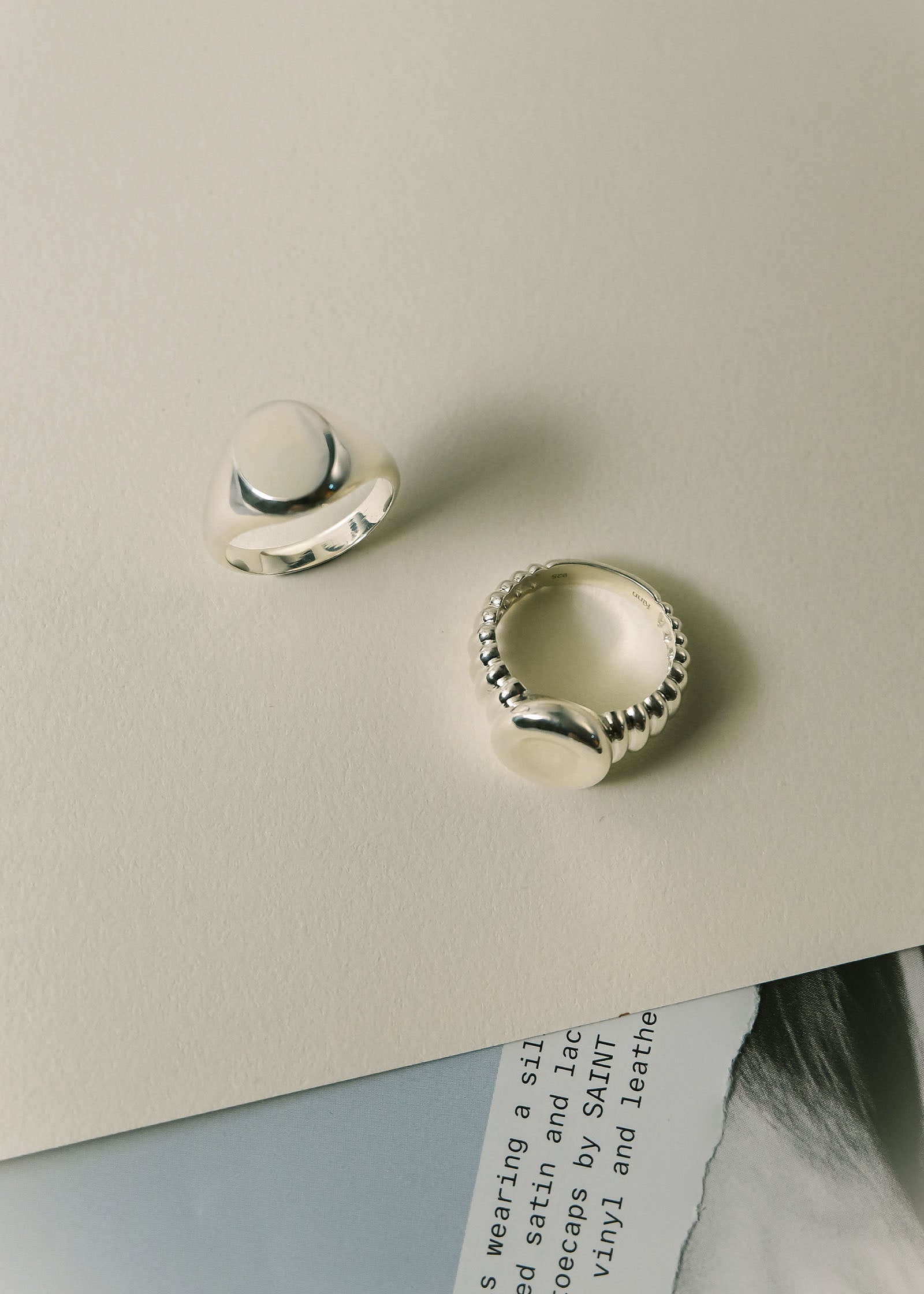 Bold Classic Signet Ring Silver | Kinn Studio