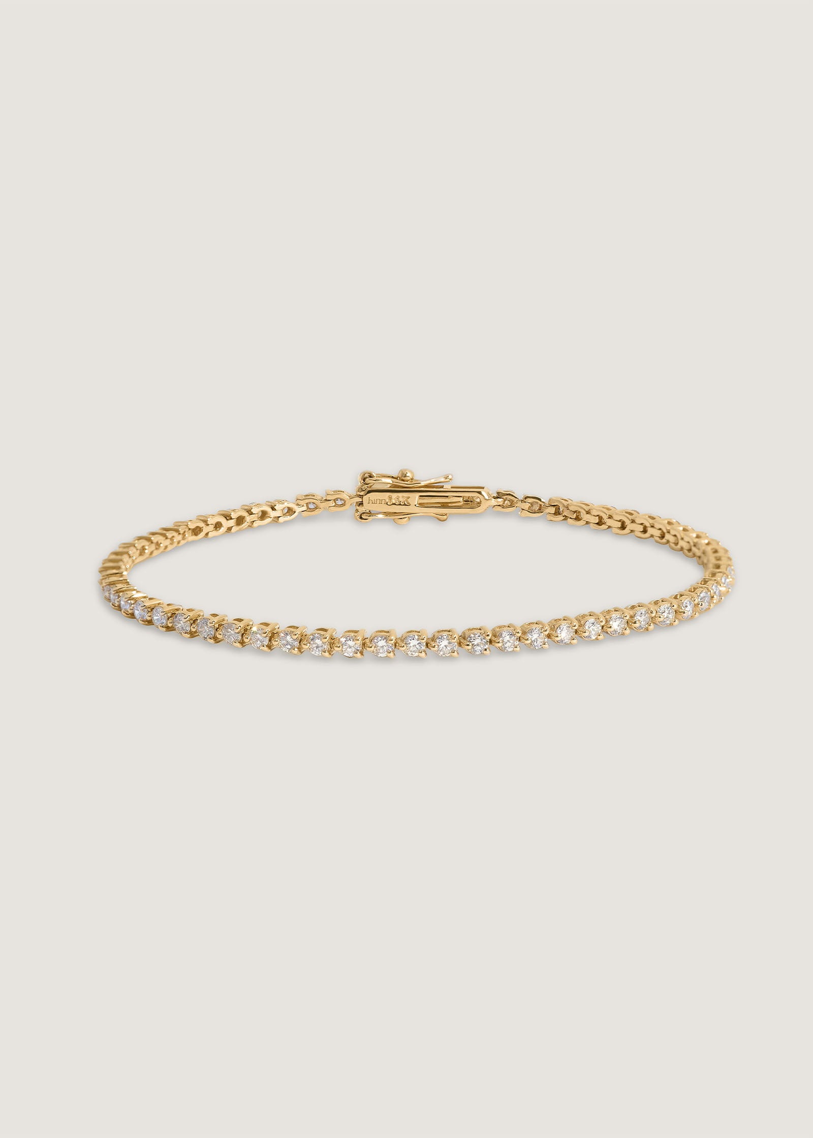 Petite Rachel Three Prong Tennis Bracelet Diamond - Kinn